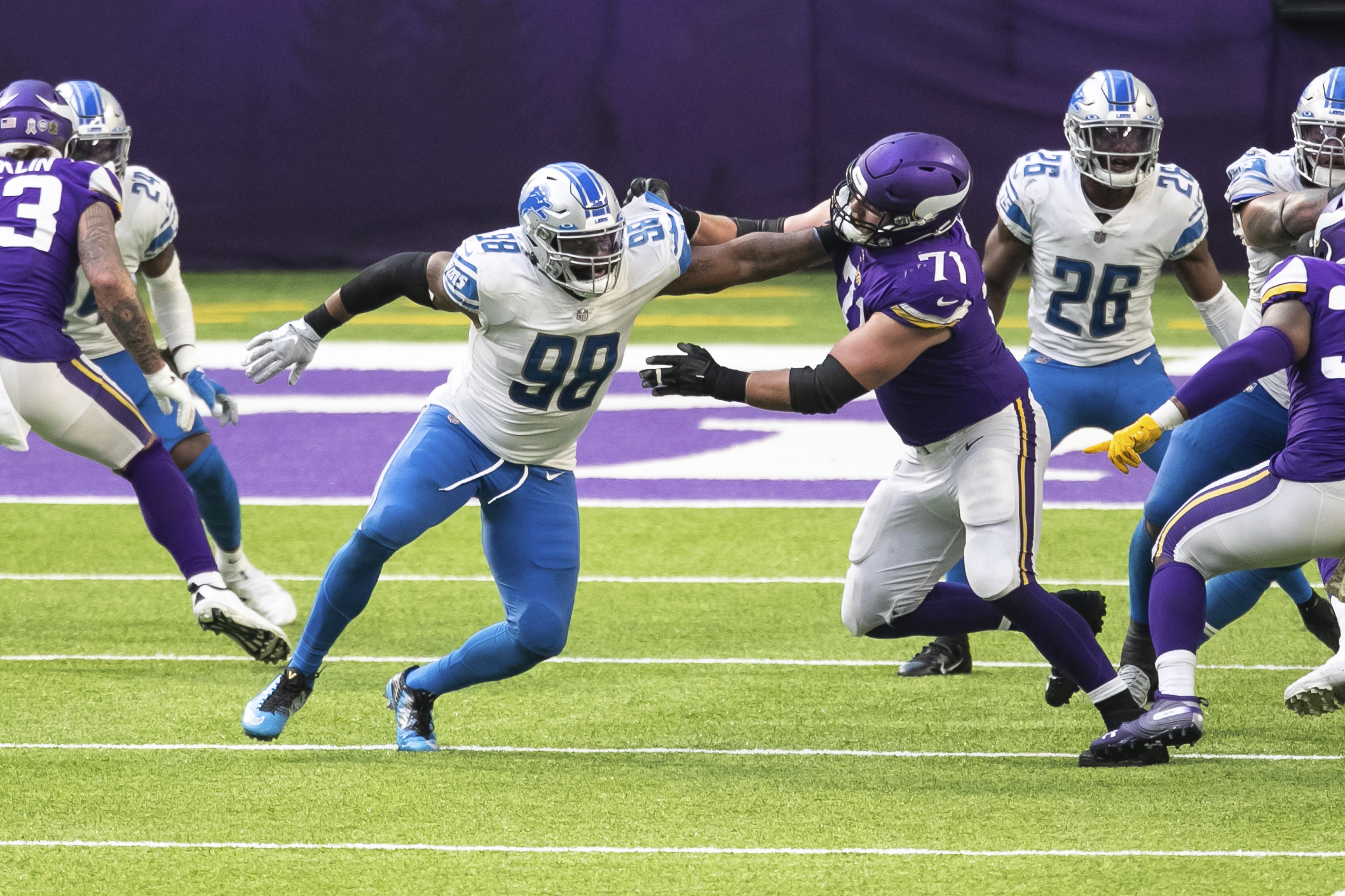 Lions' Everson Griffen upset at Mike Zimmer over 'good' comment