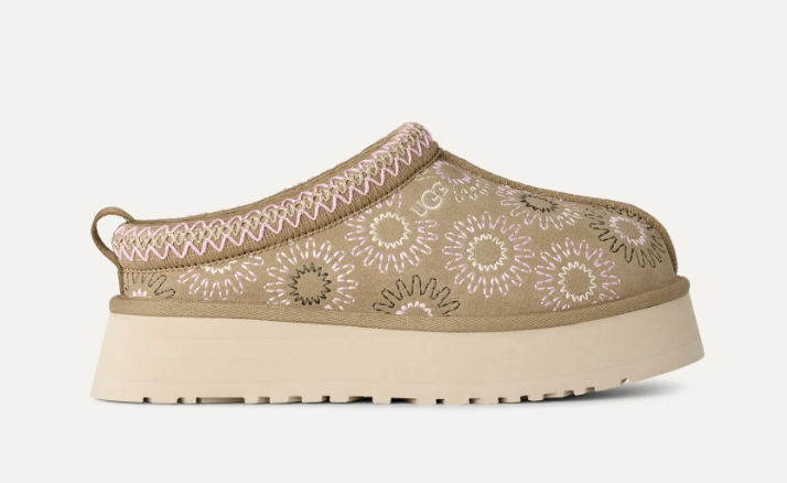 UGG's brand new Tazz Sun Stitch slipper is a must-wear for winter