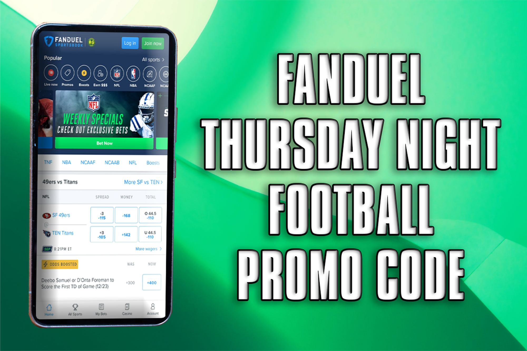 DraftKings Sportsbook promo code: Claim best Giants-49ers TNF bonus