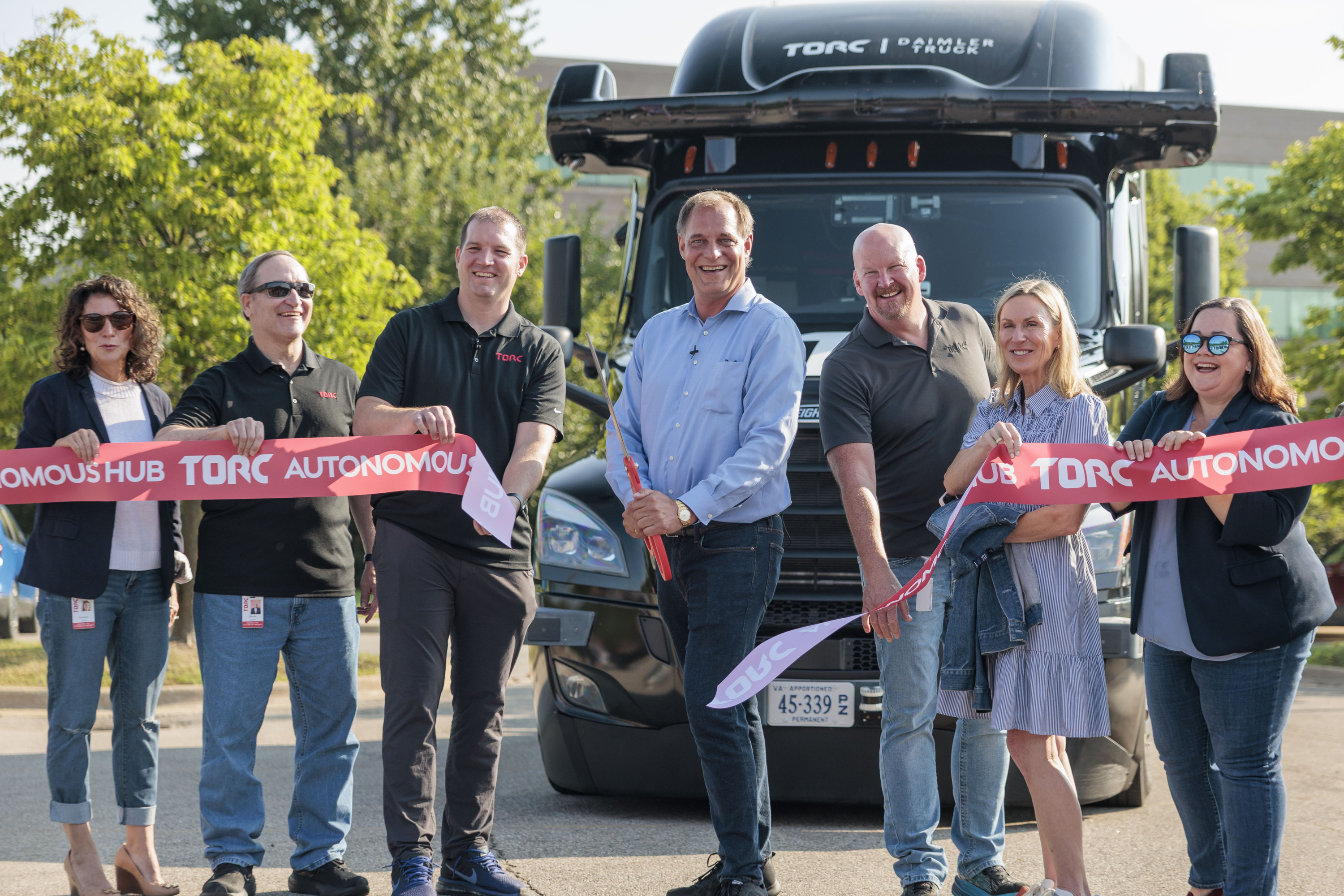 Autonomous truck company Torc Robotics hosts ribbon cutting for new ...