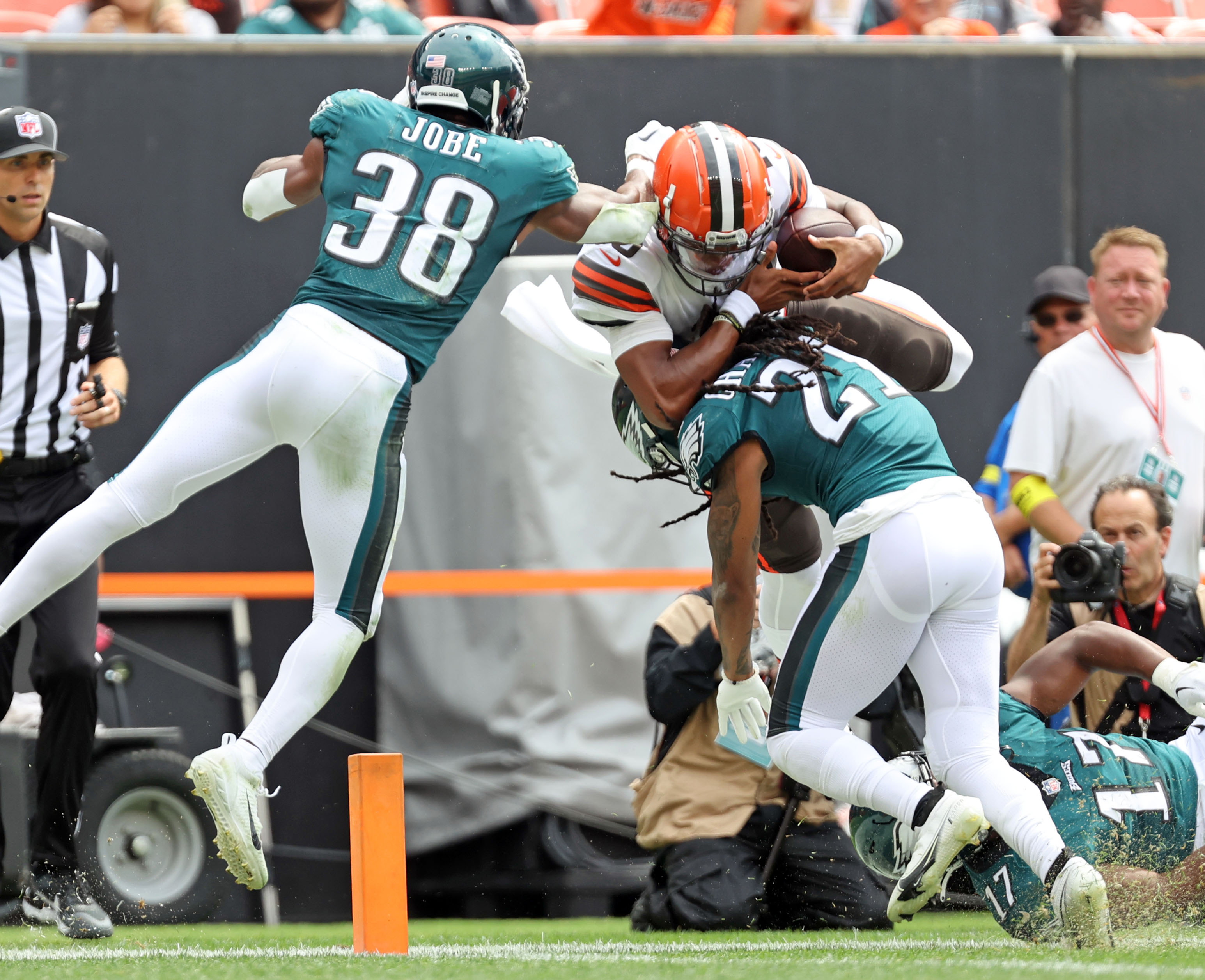 Cleveland Browns quarterback Joshua Dobbs vs. Philadelphia Eagles, August 21,  2022 