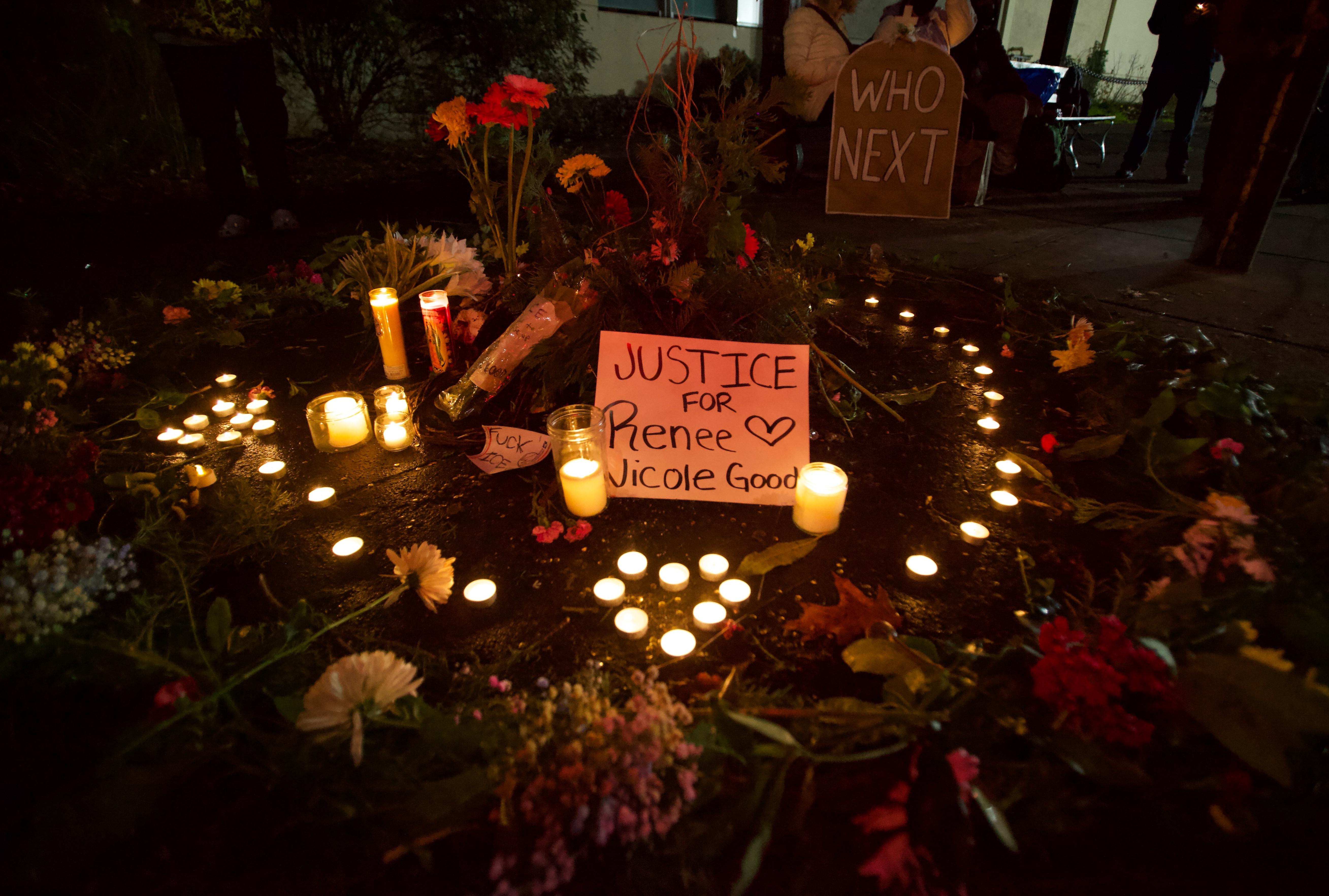Portland Protest at ICE facility after 2 shot by Border Patrol ...