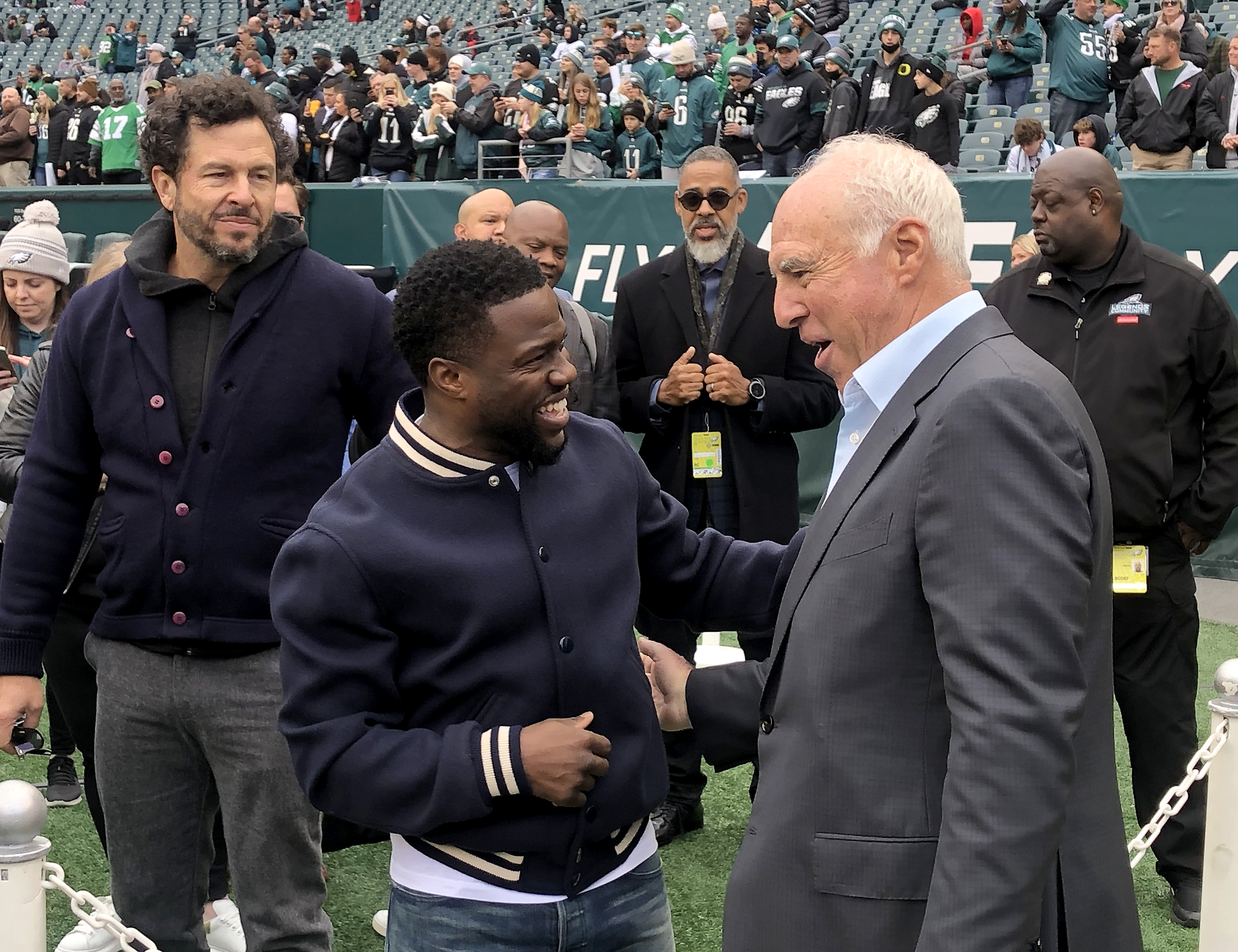 Kevin Hart Philadelphia Eagles Black Jacket