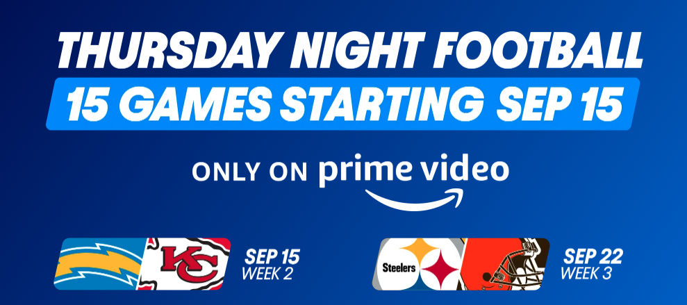 Thursday Night Football on  Prime Video starts this week