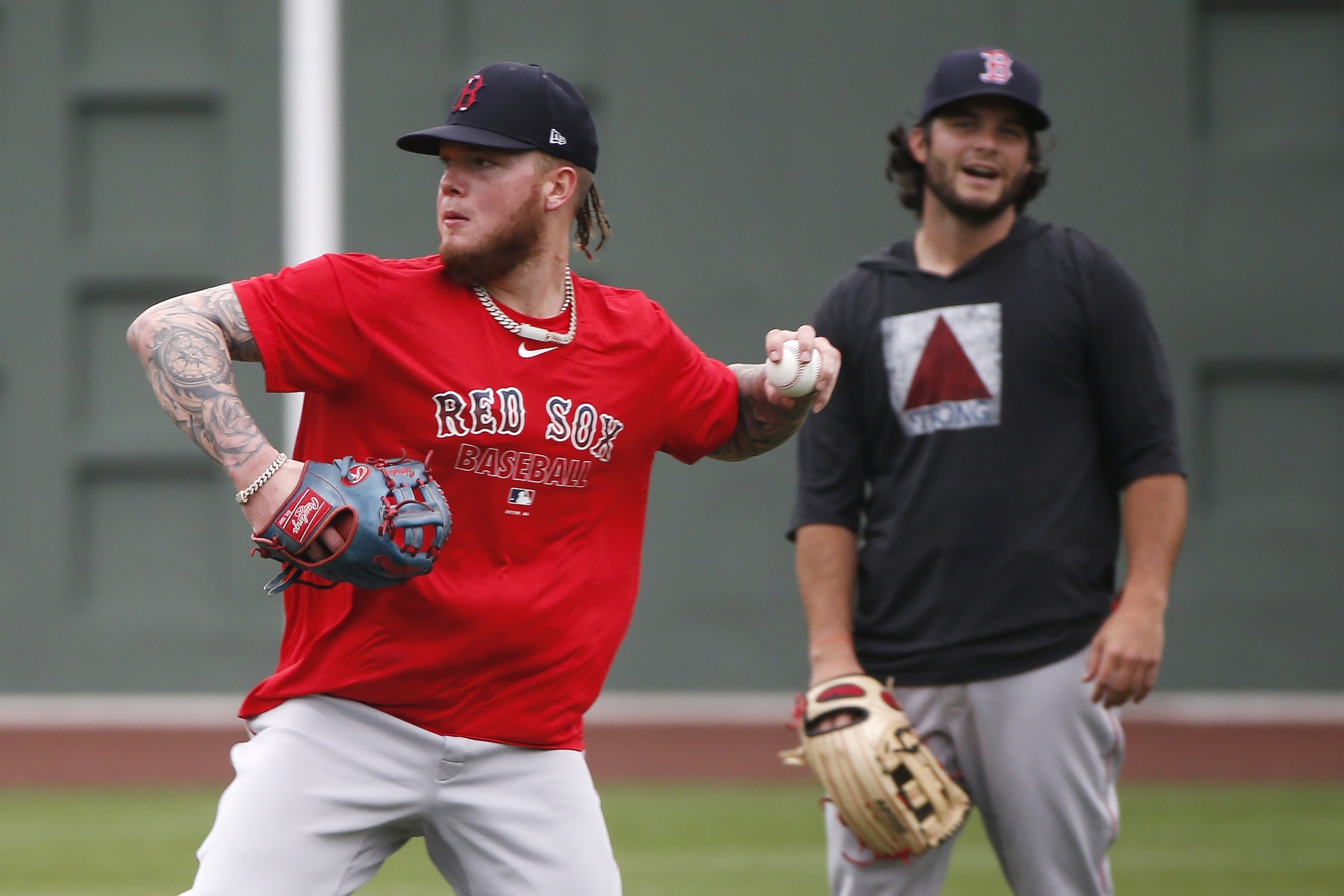 MILWAUKEE, WI - APRIL 21: Boston Red Sox center fielder Jarren
