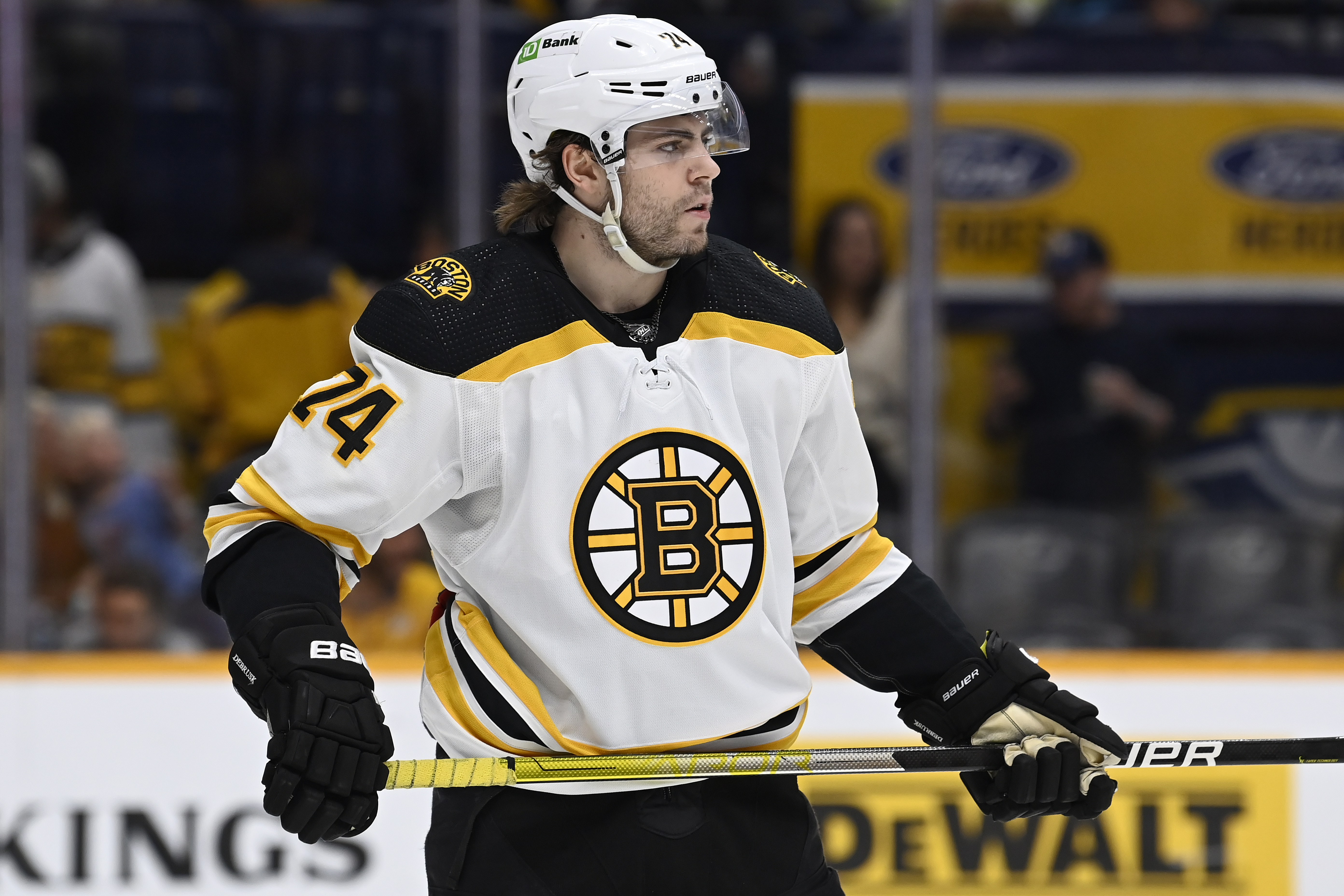 Two Bruins rookies scored their first NHL goals. Jake DeBrusk's dad was  brought to tears.