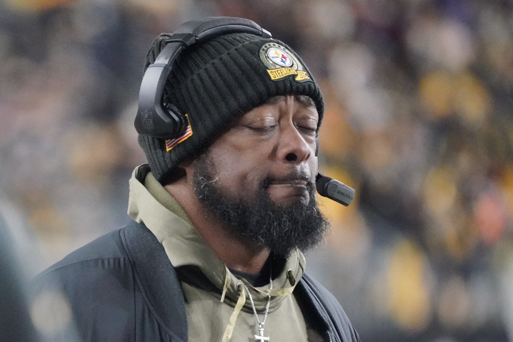 Mike Tomlin's Salute To Service Hoodie From Sunday On Display In Pro  Football Hall Of Fame - Steelers Depot