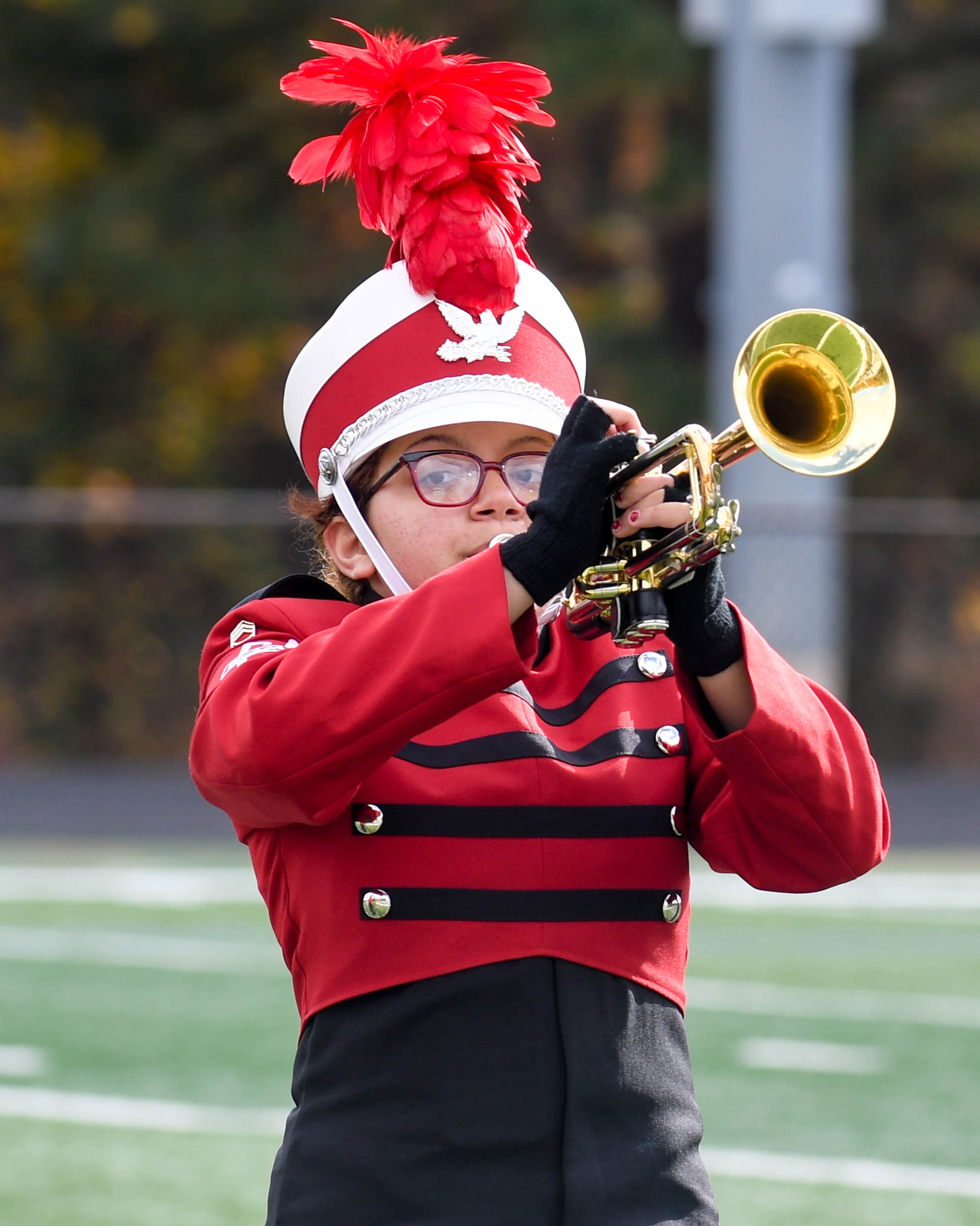 Marching Band Hoboken High School Performs "Thor's Hammer" on 10/29