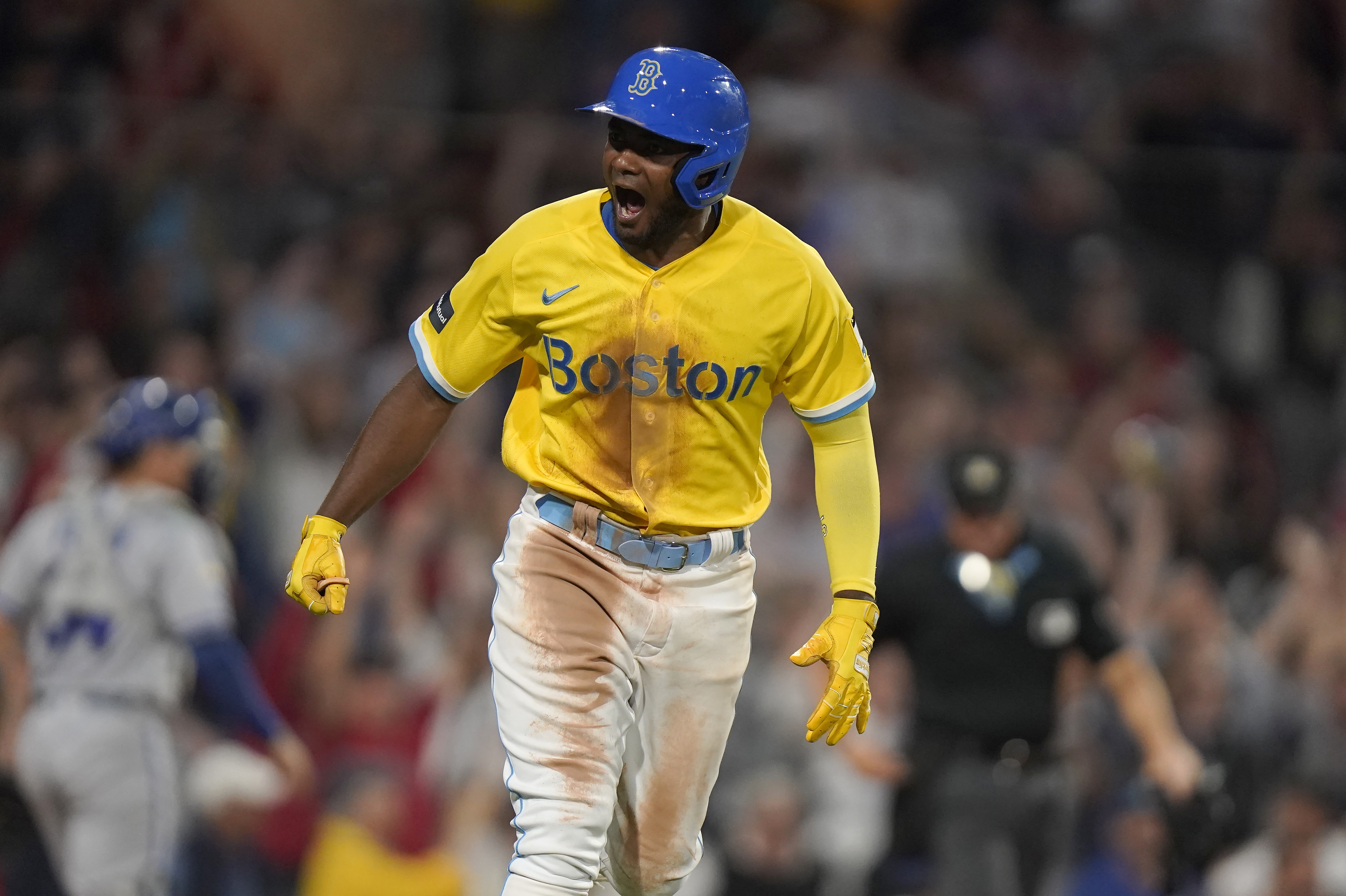 Pablo Reyes of the Boston Red Sox walks off of the field after a game  News Photo - Getty Images