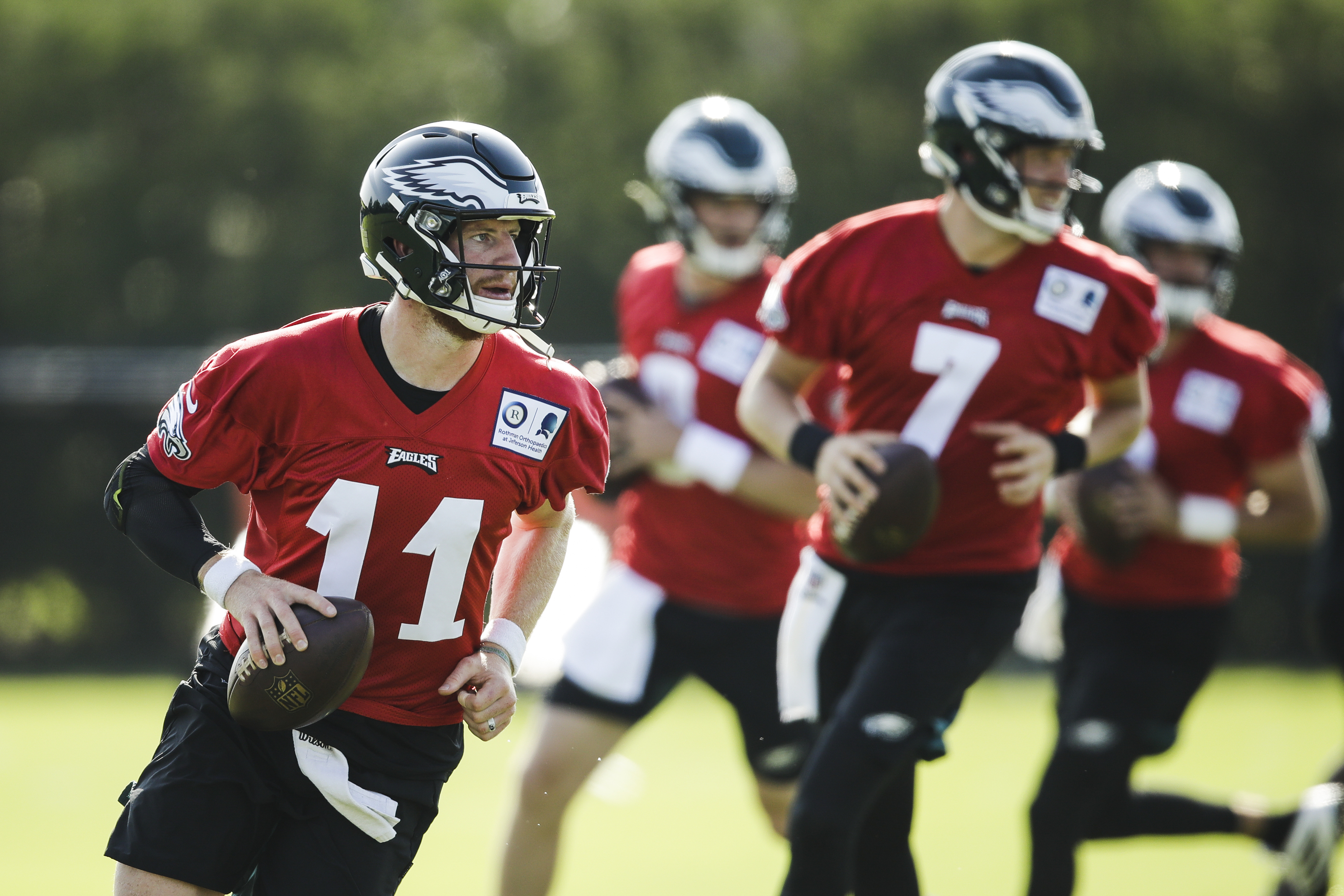 Philadelphia Eagles training camp observations: Jalen Hurts struggles to  connect with receivers, Avonte Maddox makes highlight-reel play