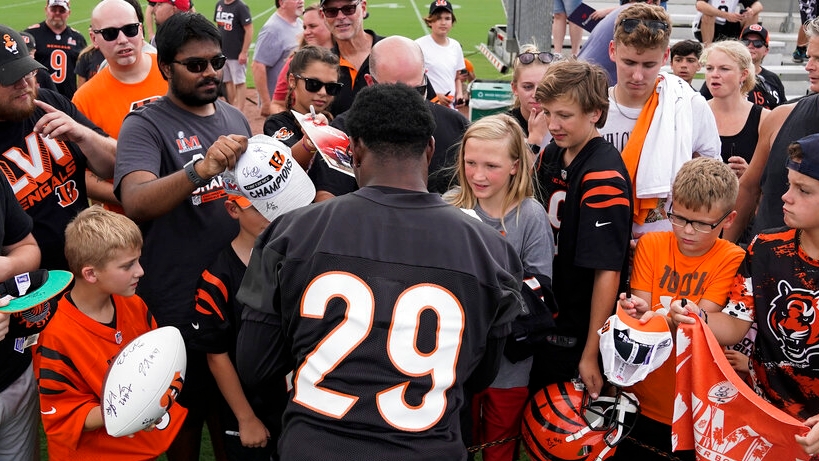 Cam Taylor-Britt 29 Cincinnati Bengals Super Bowl LVII Champions