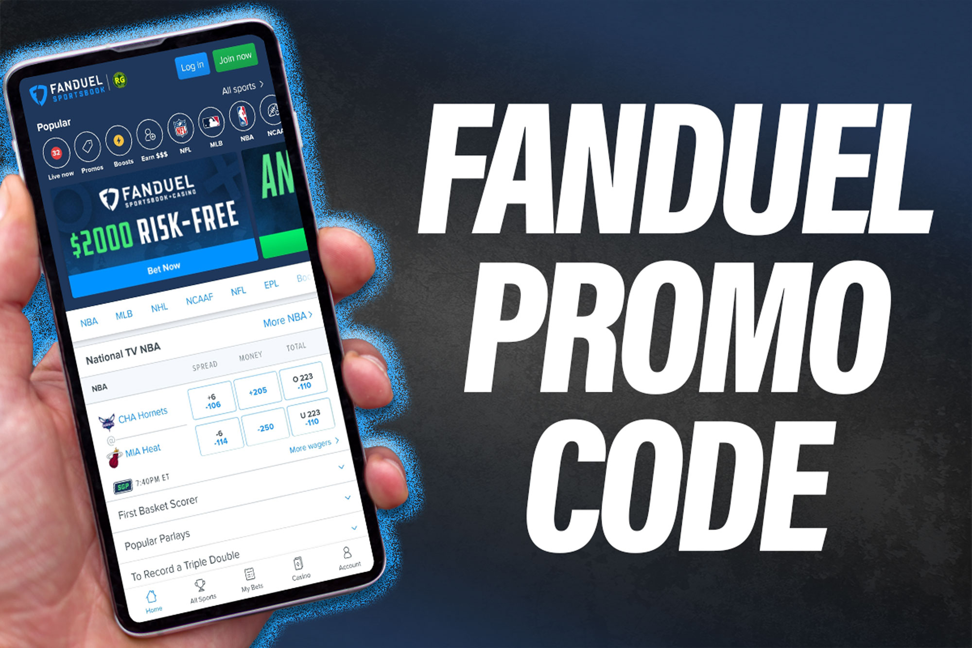 FanDuel $1,000 No Sweat First Bet: Claim your new user promo this weekend 