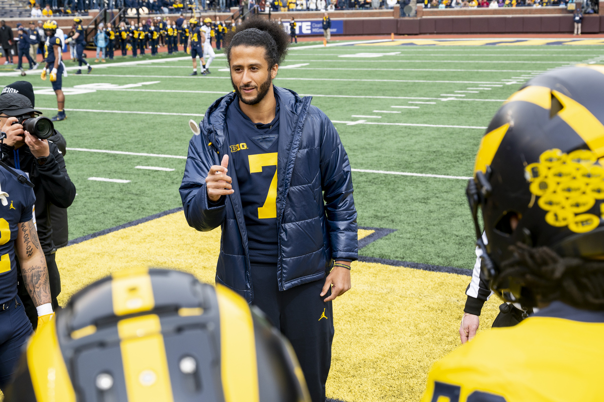 Michigan names Colin Kaepernick honorary captain for spring game