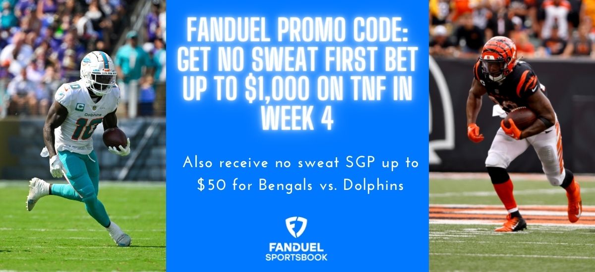 DraftKings promo code: Claim over $1,250 in bonuses for Dolphins vs. Bengals  on TNF 