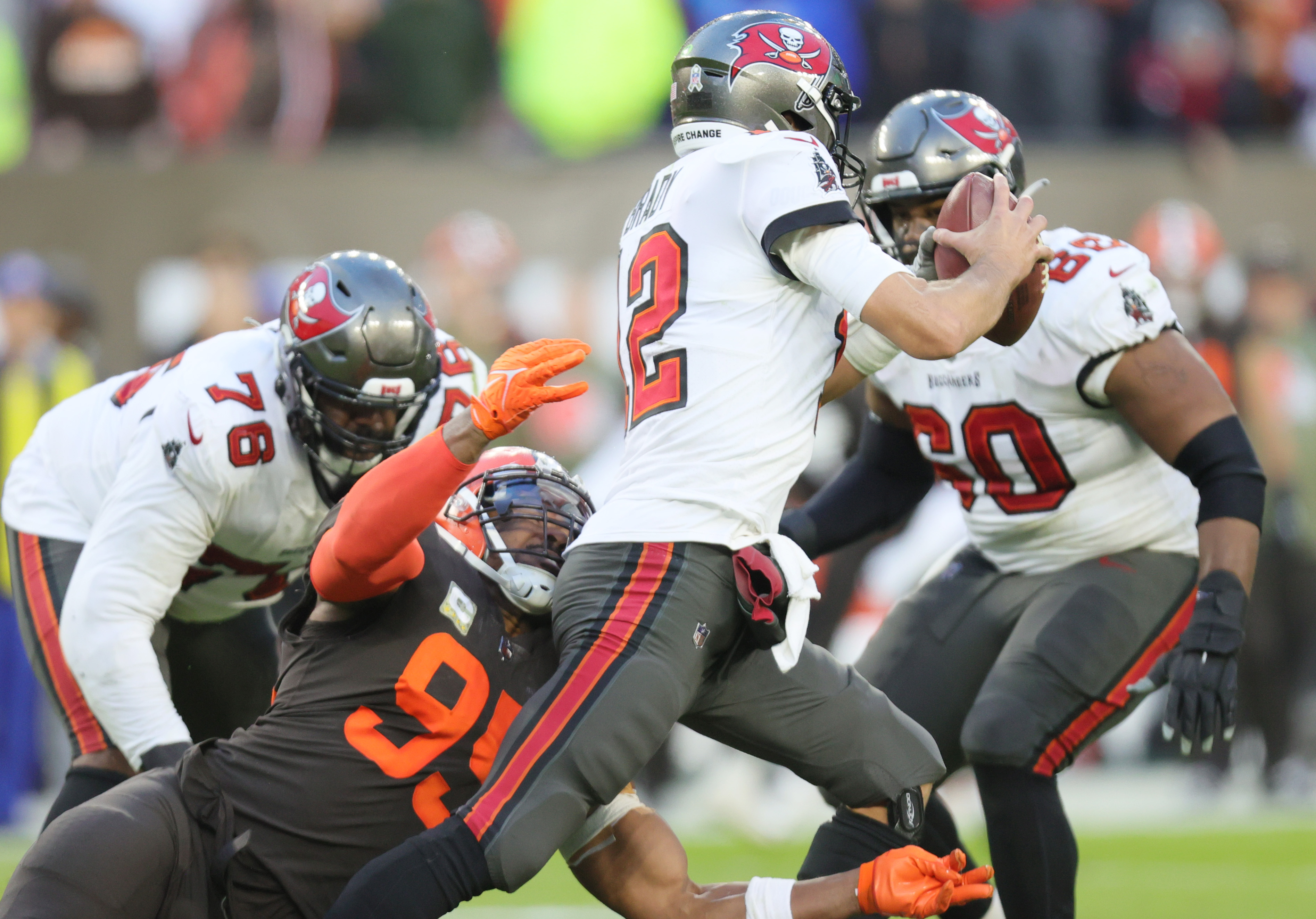 Cleveland Browns defensive end Myles Garrett vs. the Tampa Bay Buccaneers,  November 27, 2022 