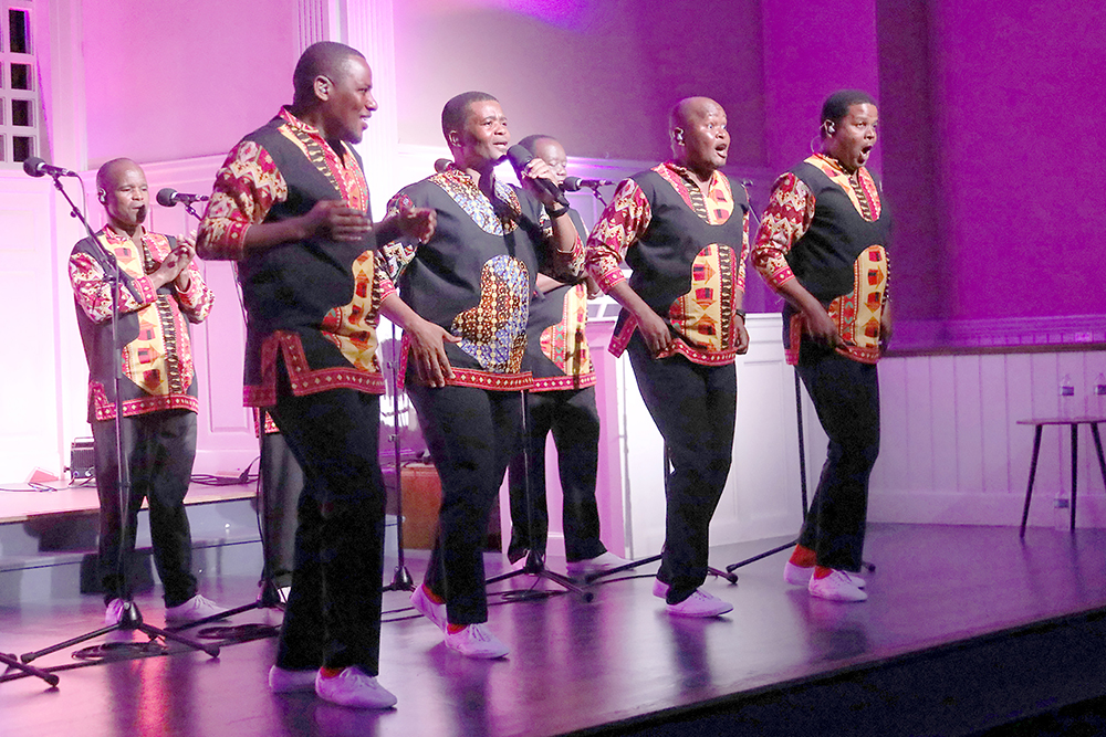 The Internationally known group Ladysmith Black Mambazo from South ...