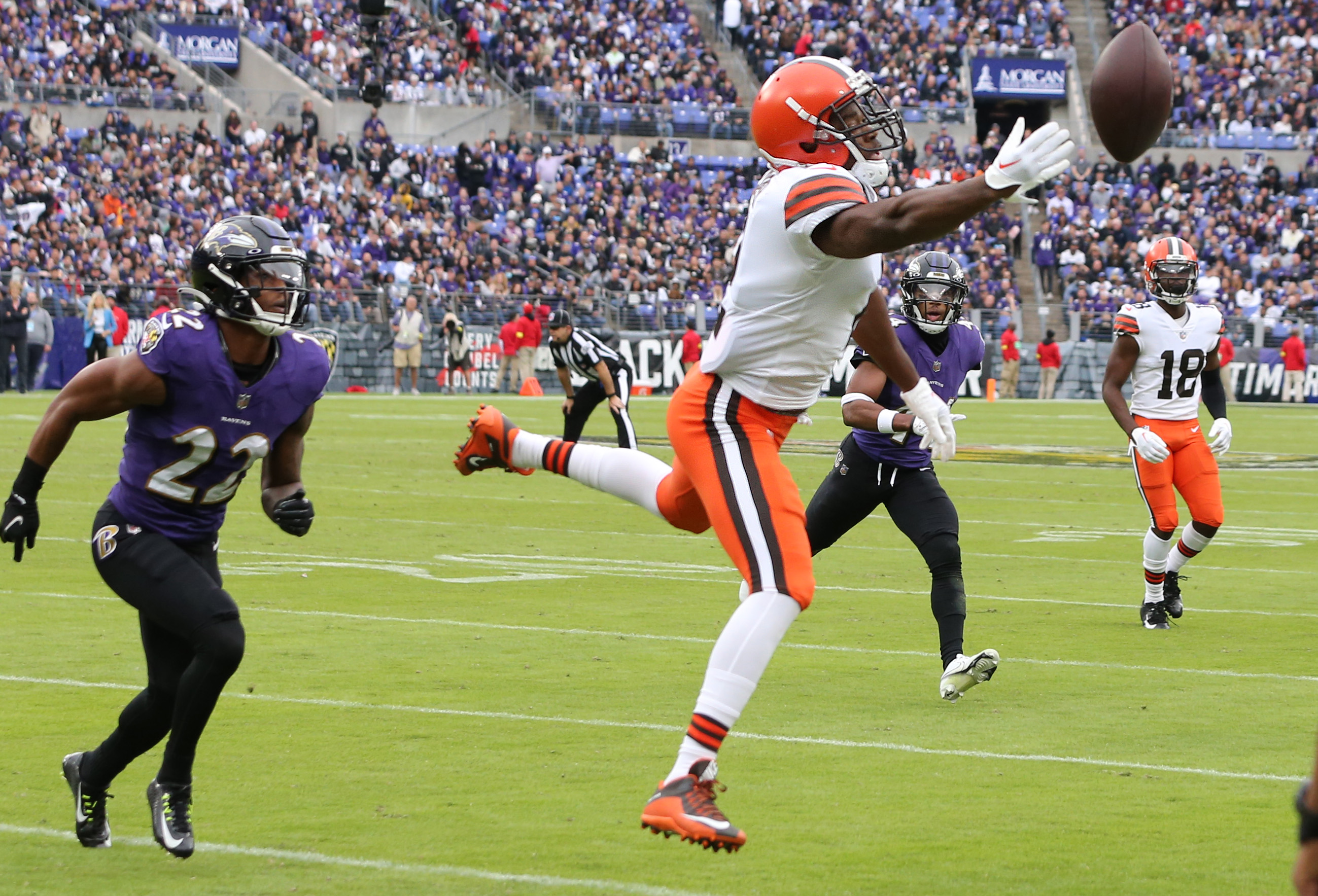 Cleveland Browns receiver Amari Cooper vs. the Baltimore Ravens, October 23,  2022 