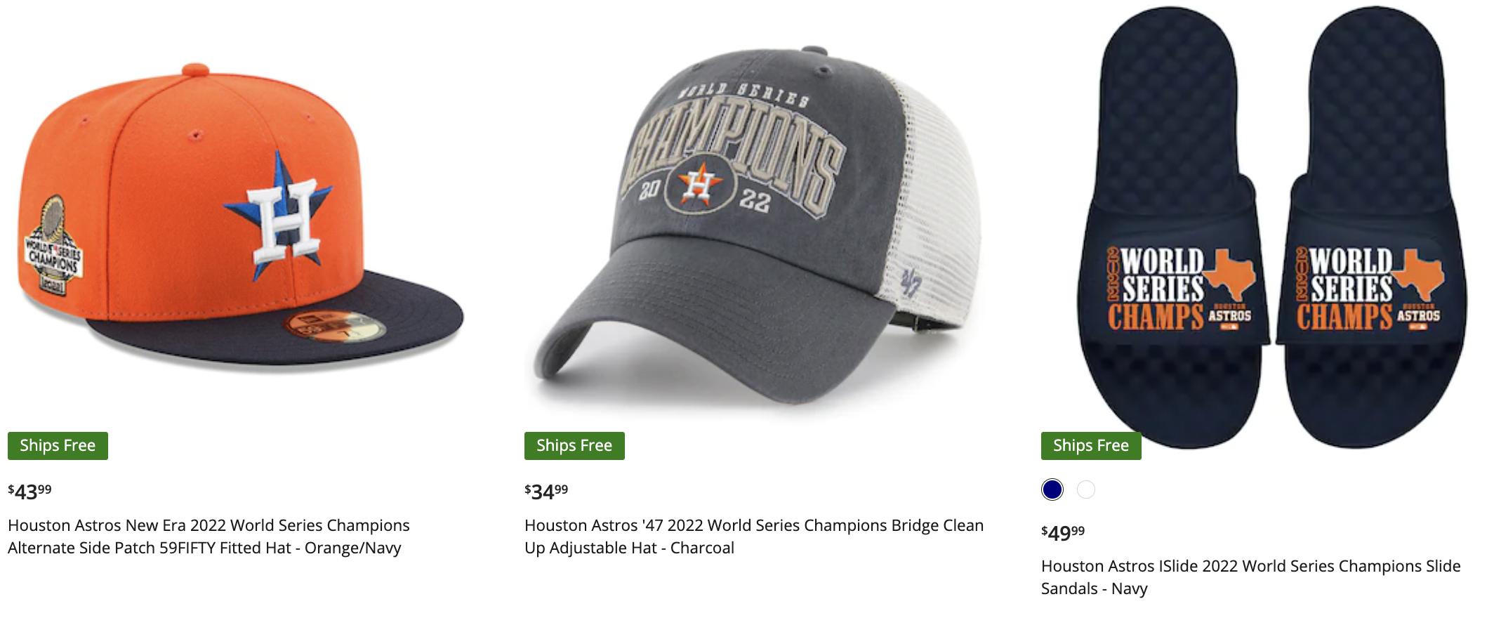houston astros world series championship hat