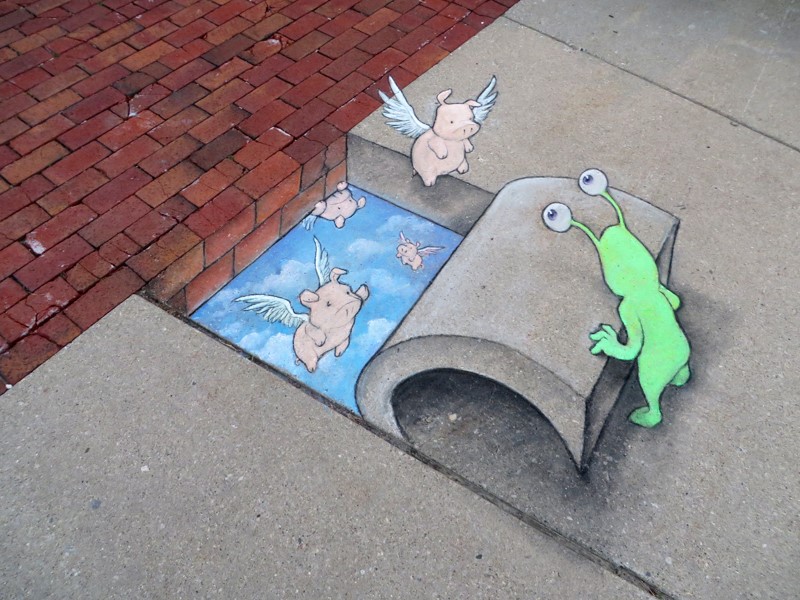 Artist David Zinn Plans Chalk Drawing Scavenger Hunt At Ann Arbor Art Fair Mlive Com