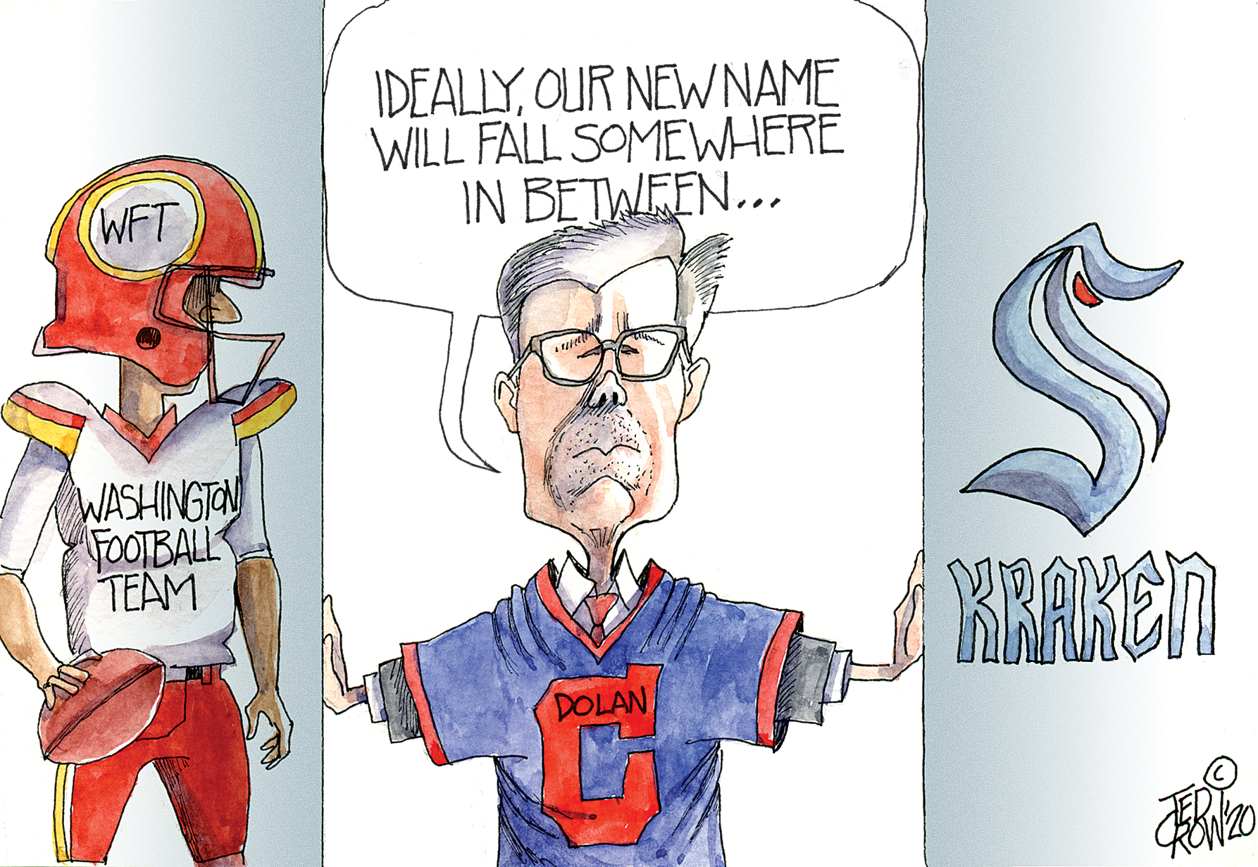 NFL's Washington and NHL's Seattle may influence Cleveland's new MLB name  choice: Crowquill 