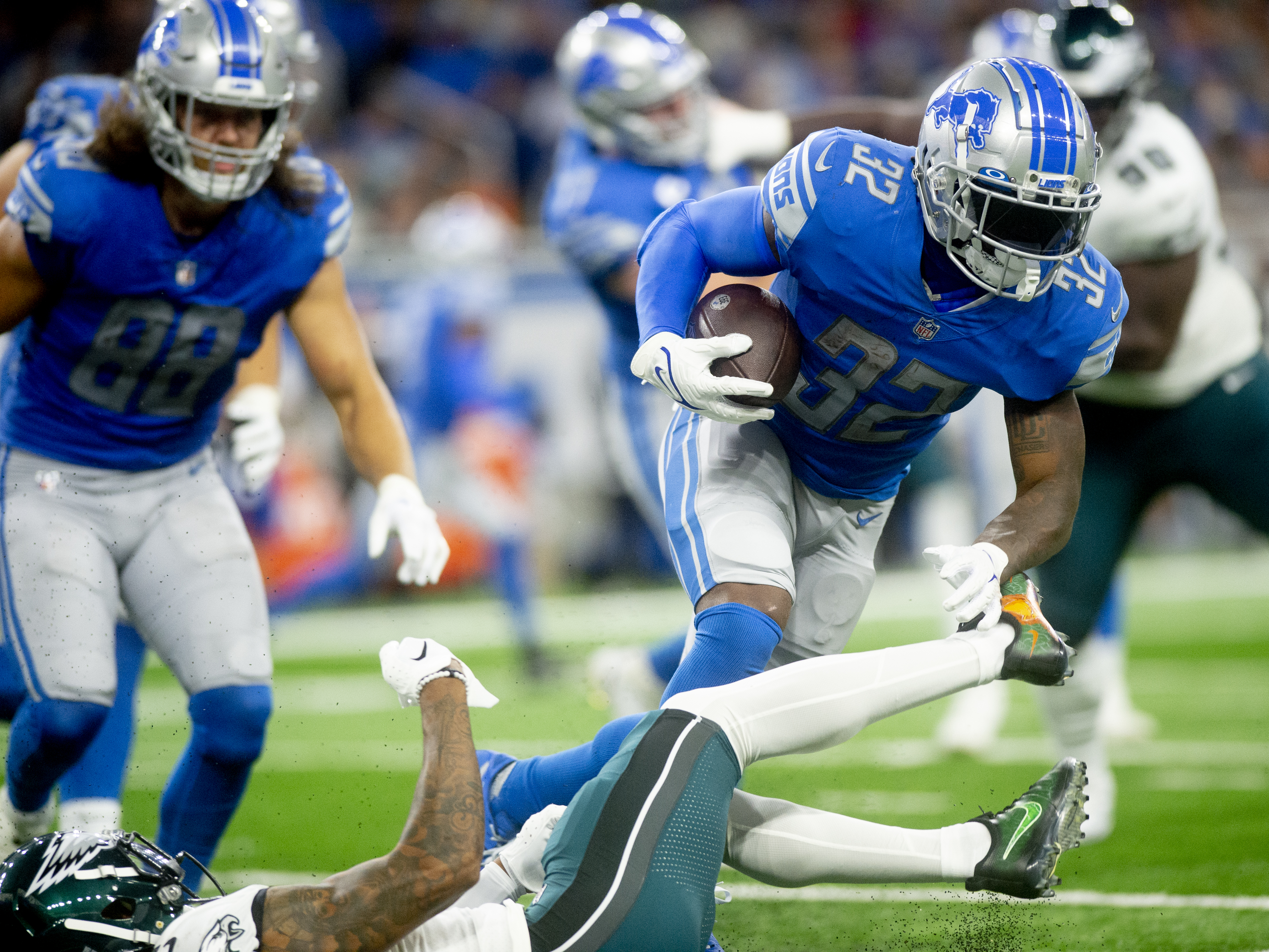 D'Andre Swift squashes any notion of sour grapes toward the Detroit Lions