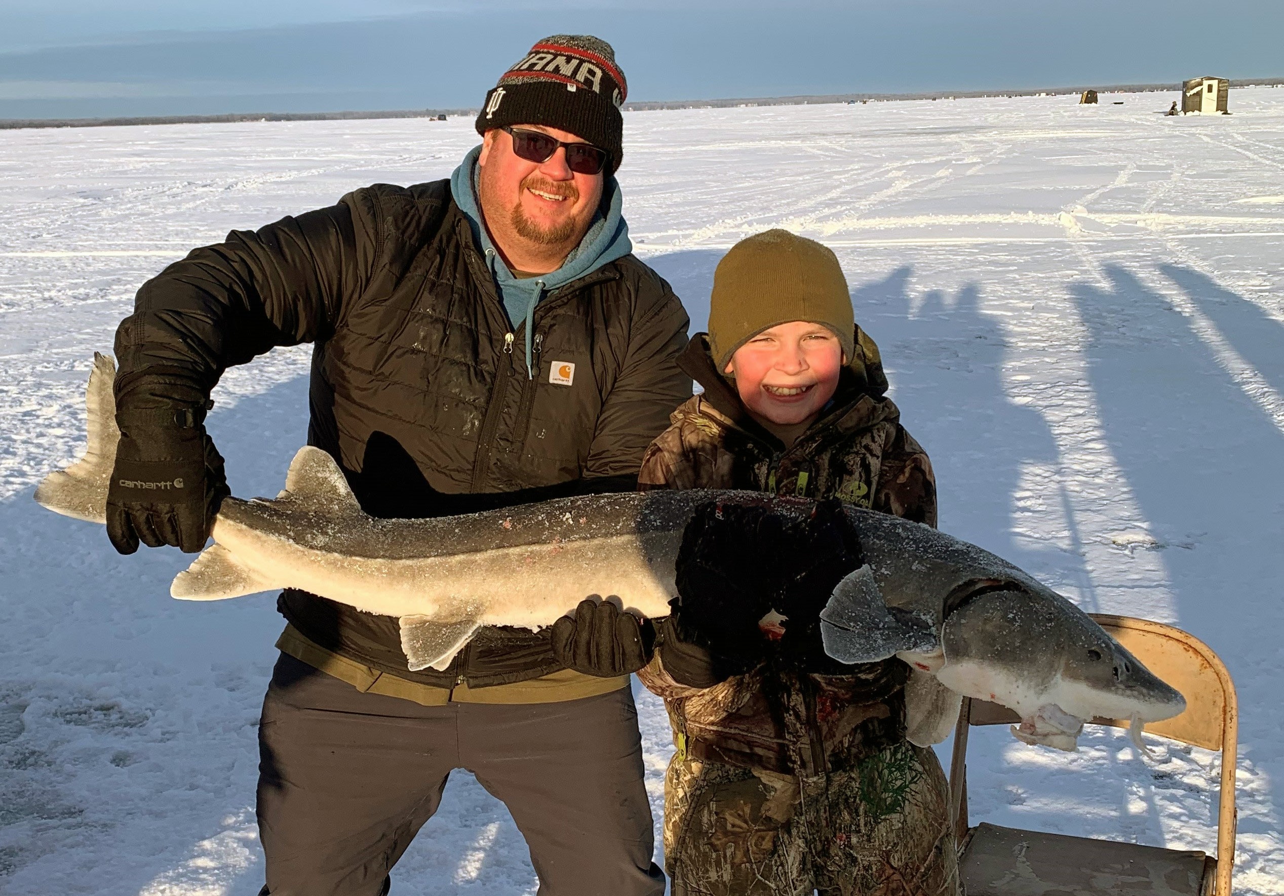 Father reminisces on watching 11-year-old son spear final sturgeon