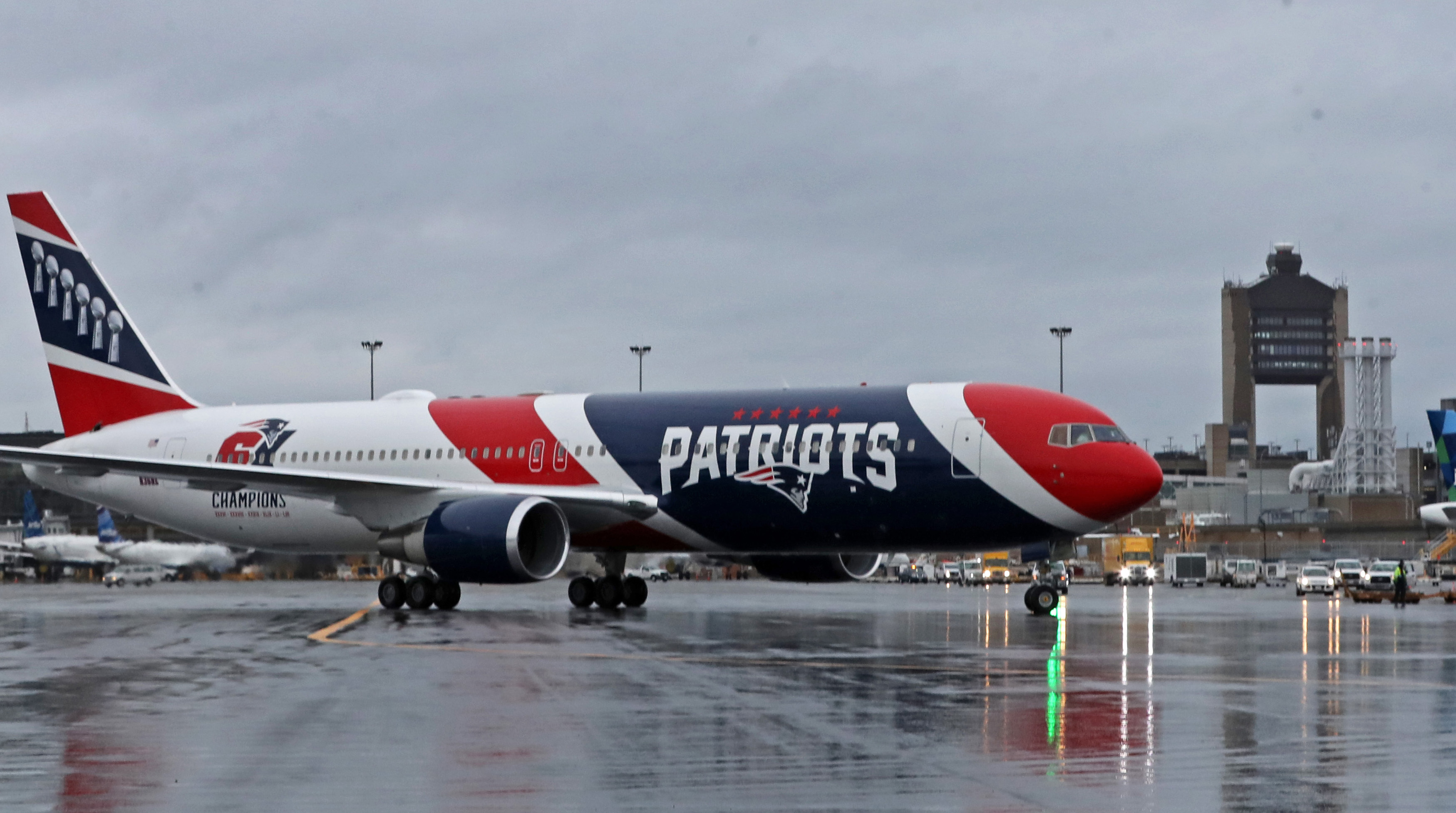 Gov. Charlie Baker Thanks Patriots As Plane Arrives With Supplies ...