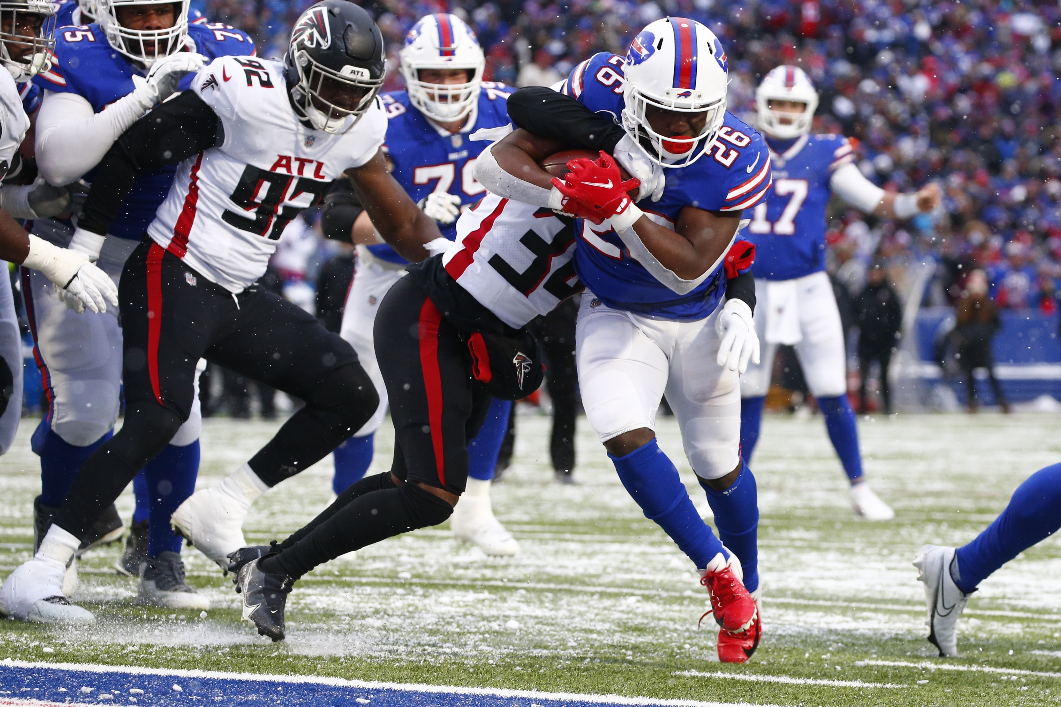 Buffalo Bills rush for four touchdowns, improve to 10-6 with 29-15