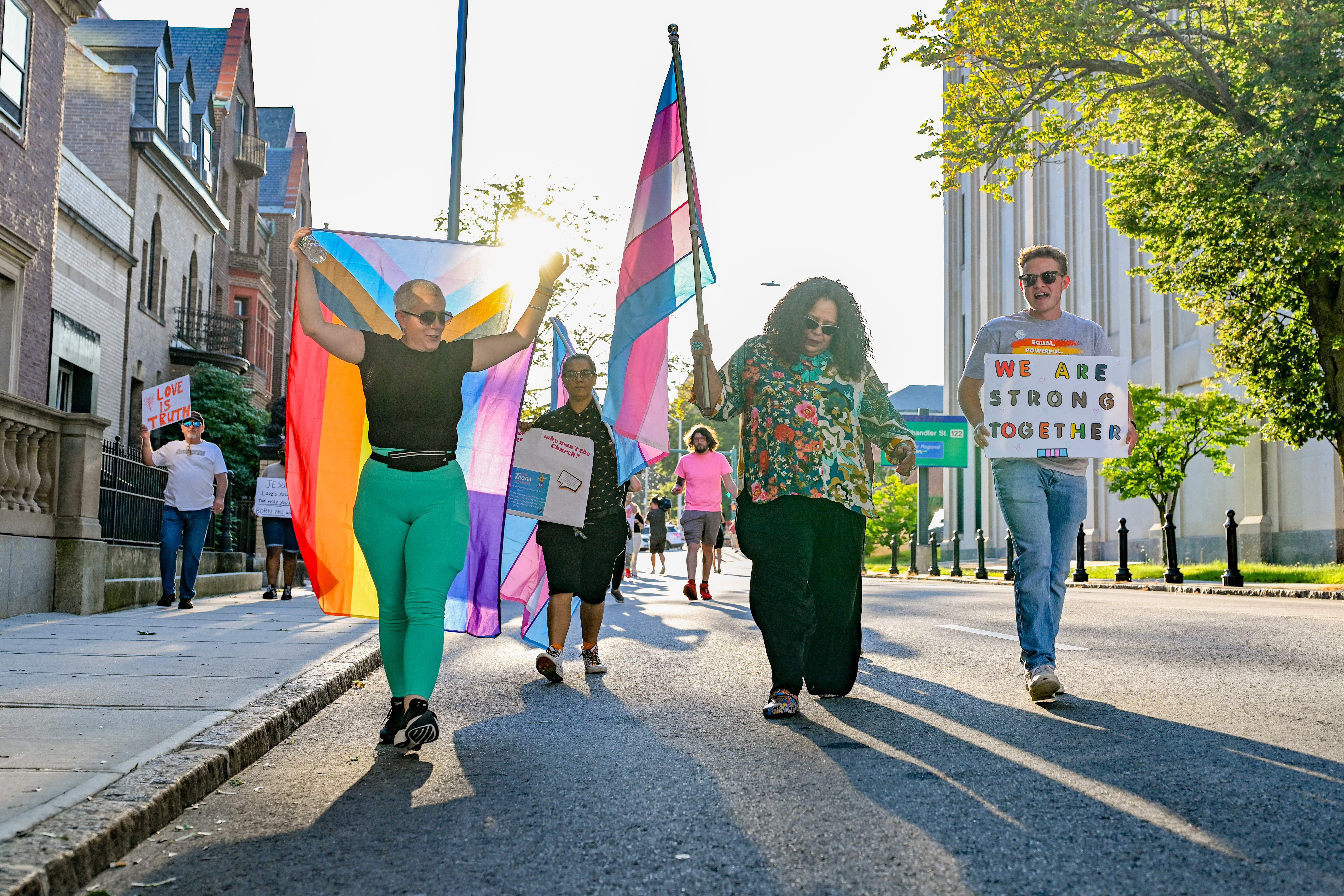 LGBTQ+ community, advocates protest Diocese of Worcester gender policy