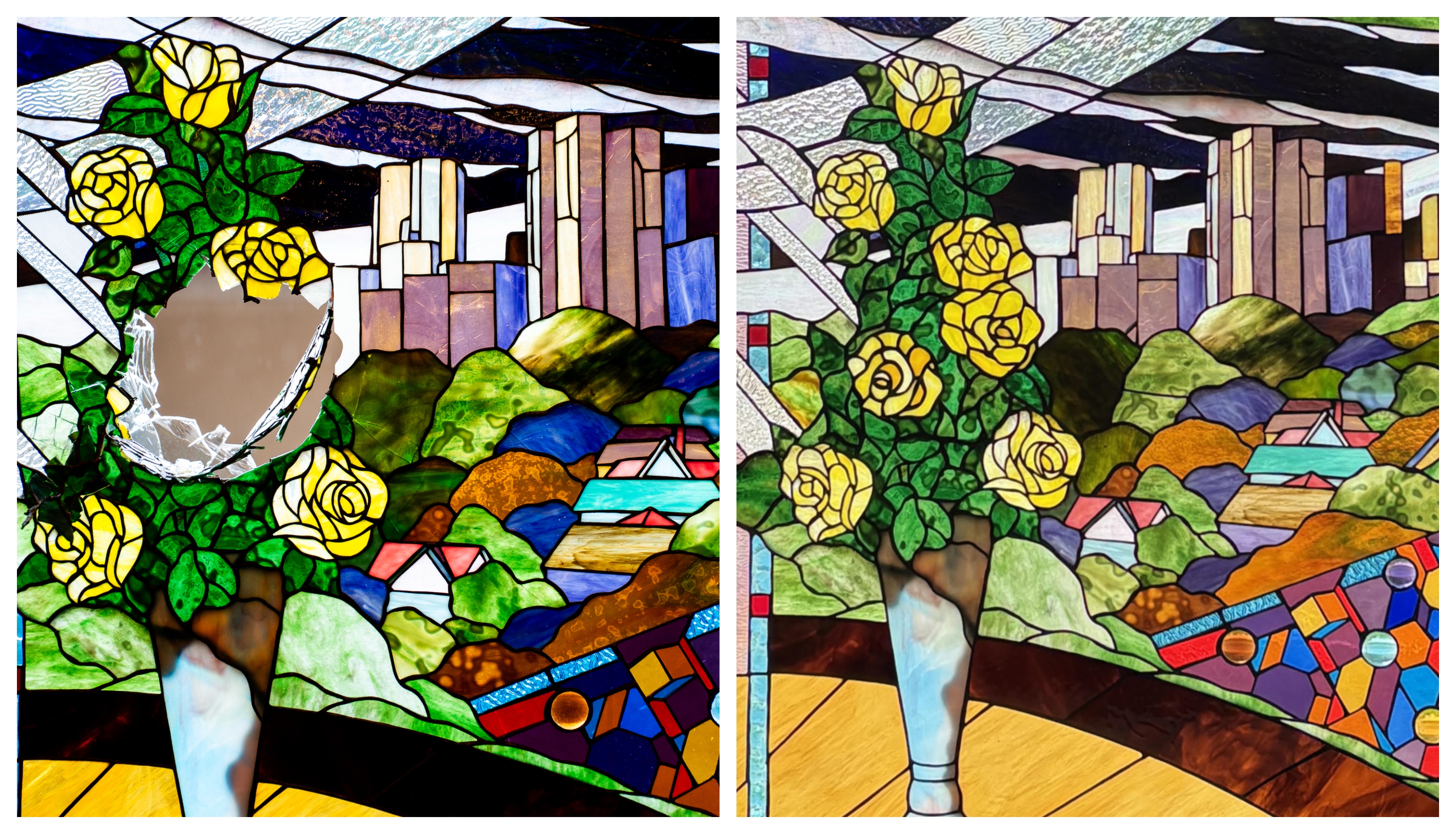 Ladies' Library Association's famed stained glass windows have