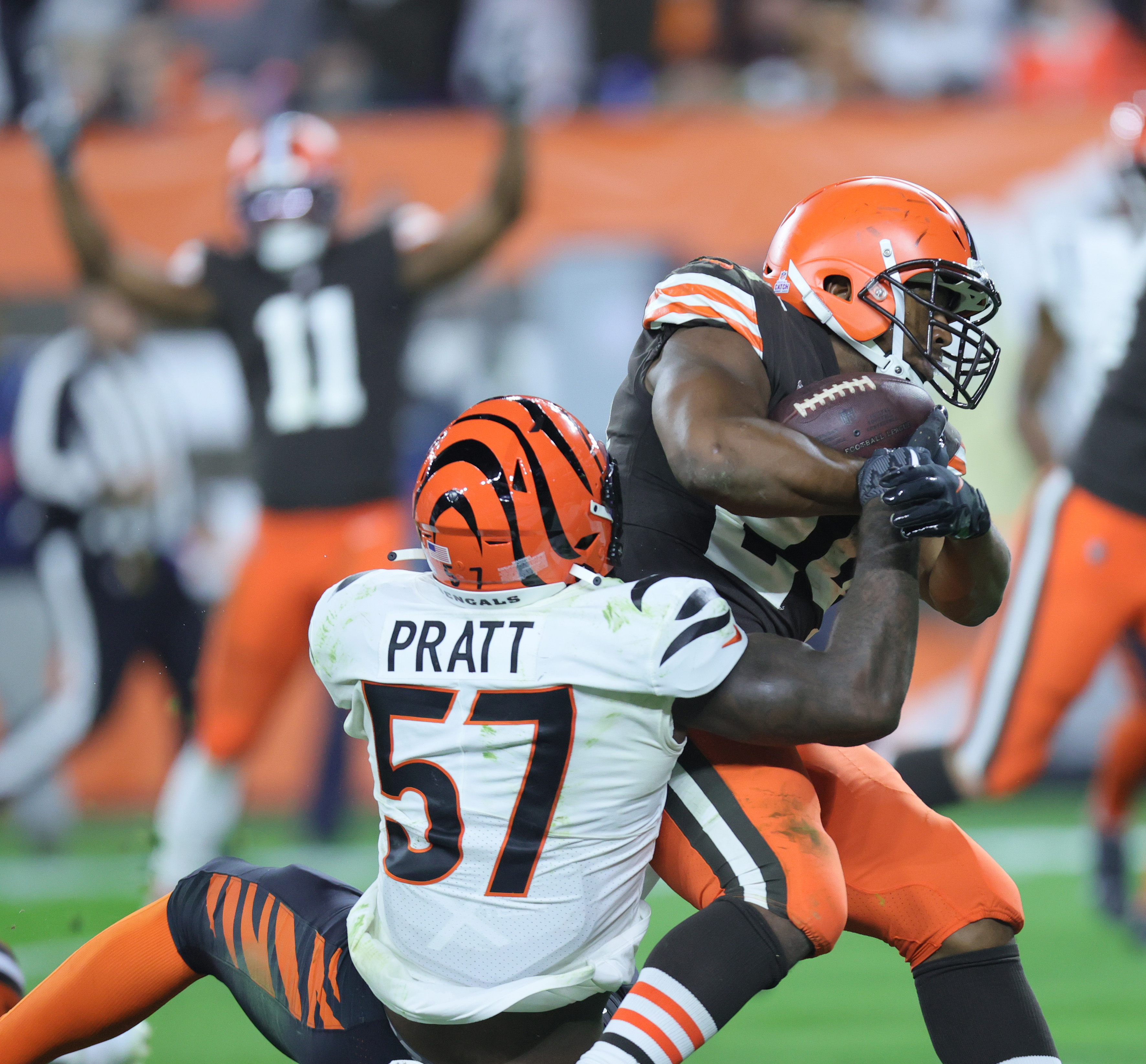 Cleveland Browns running back Nick Chubb vs. Cincinnati Bengals, October 31,  2022 