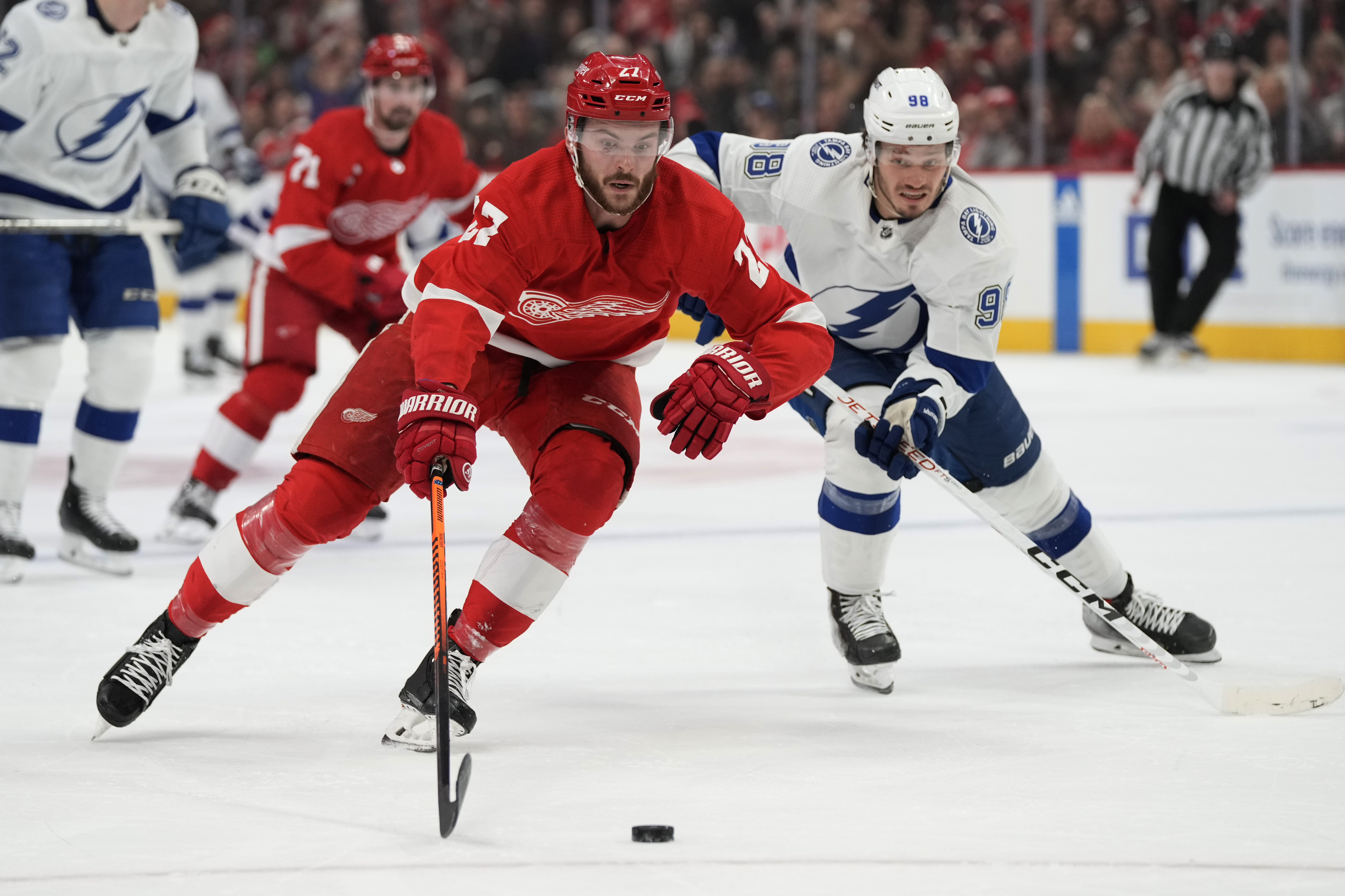 Red Wings F Michael Rasmussen (knee) likely done for year - Field Level  Media - Professional sports content solutions