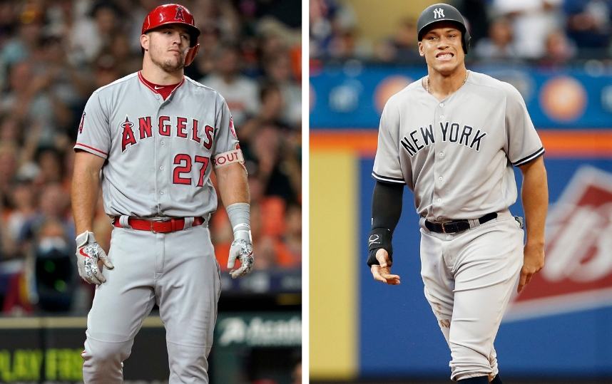 mike trout yankees jersey swap