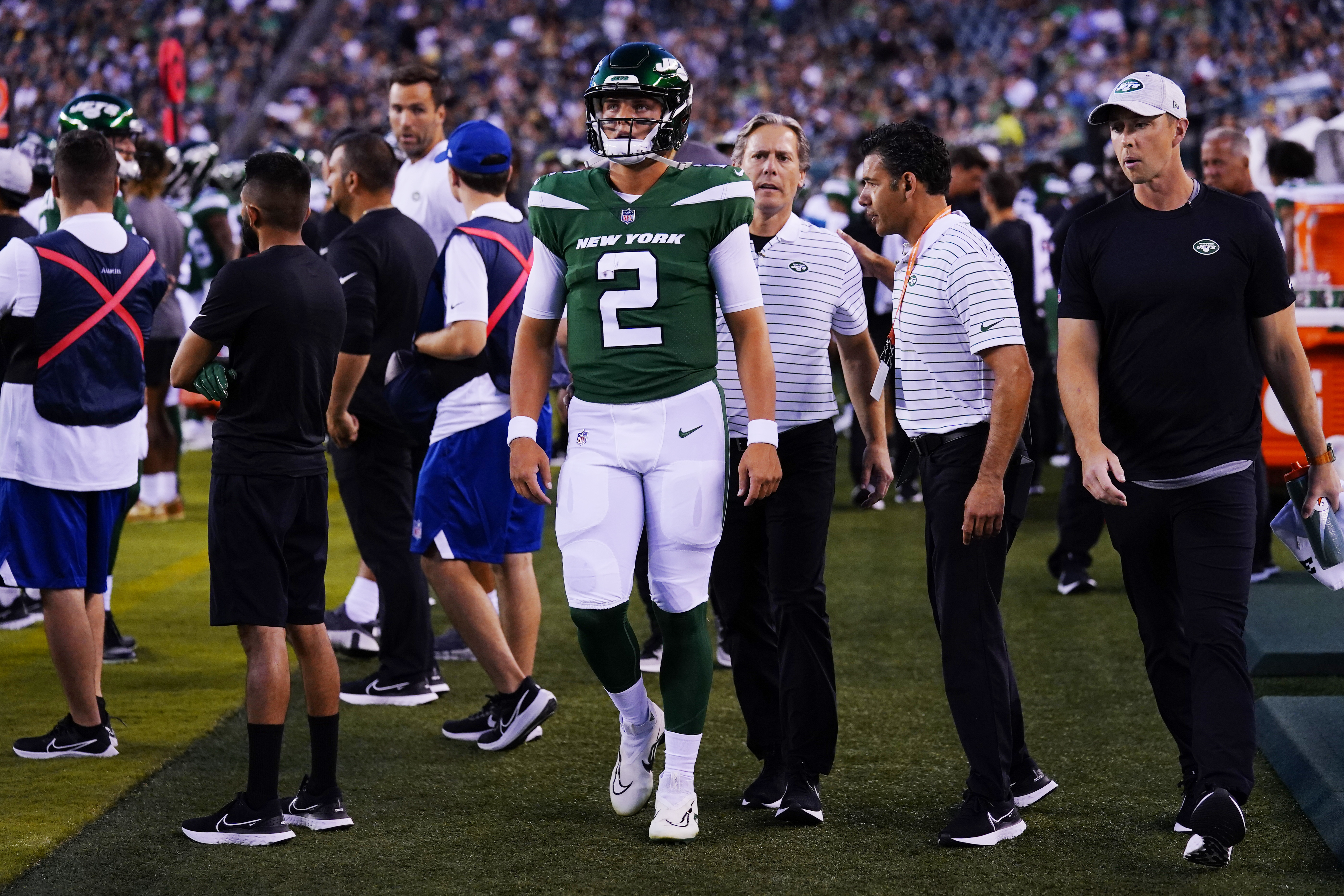 Jets QB Zach Wilson Works Out, Named Captain, Could Start In Week 1