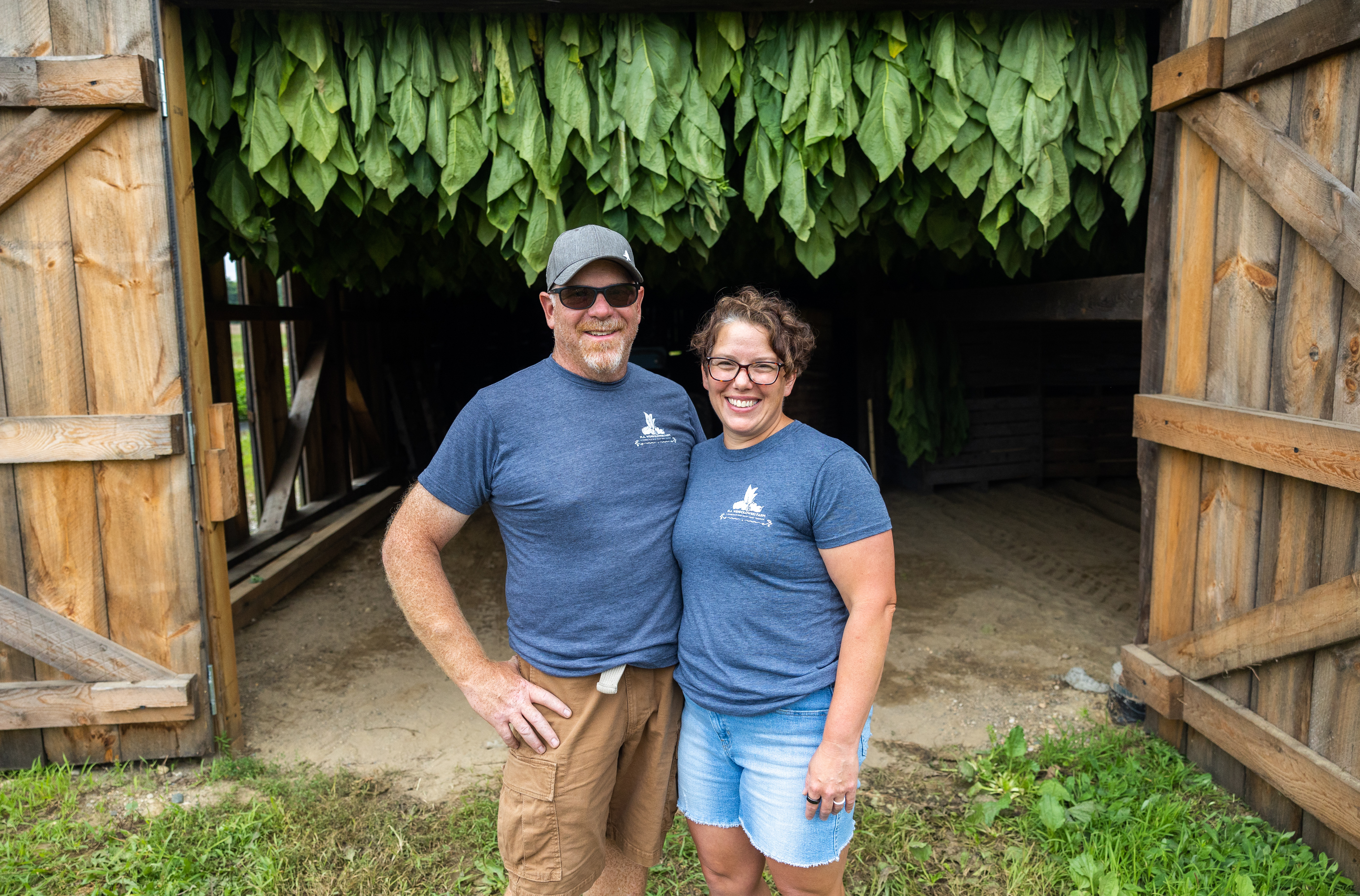 Mark and Alicia Wendolowski are owners of Wendolowski Farm in Hatfield, Mass. (Hoang 'Leon' Nguyen / The Republican)