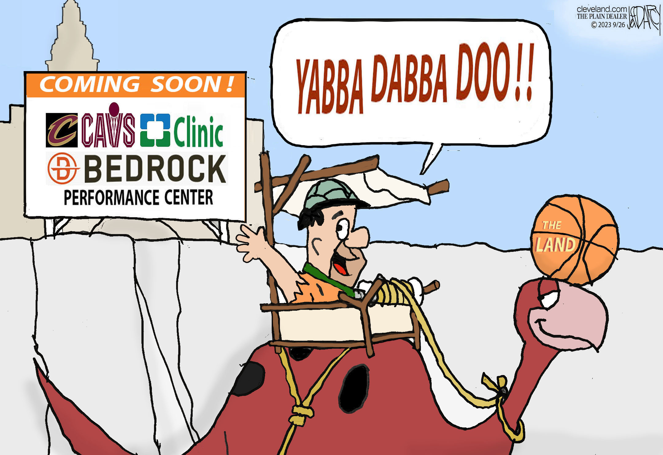 Rename FirstEnergy Stadium: Darcy cartoon 