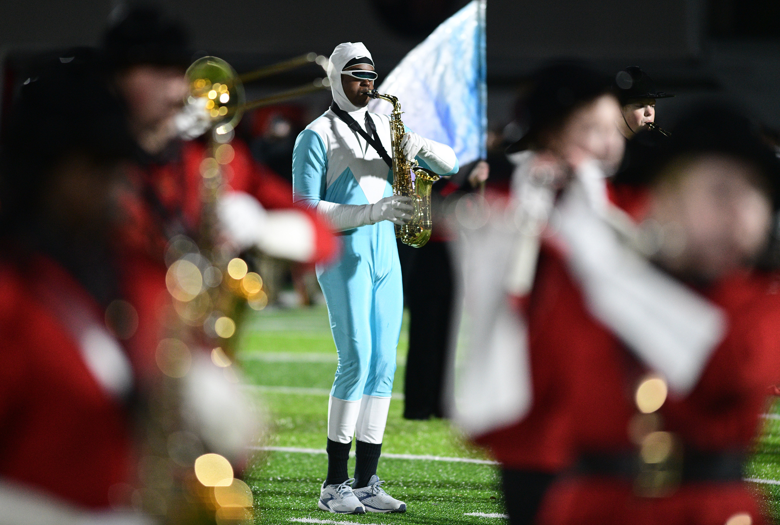 Crestview High School Big Red Machine Marching Band Preforms Halftime Show  Out of This World! RVLIFE 