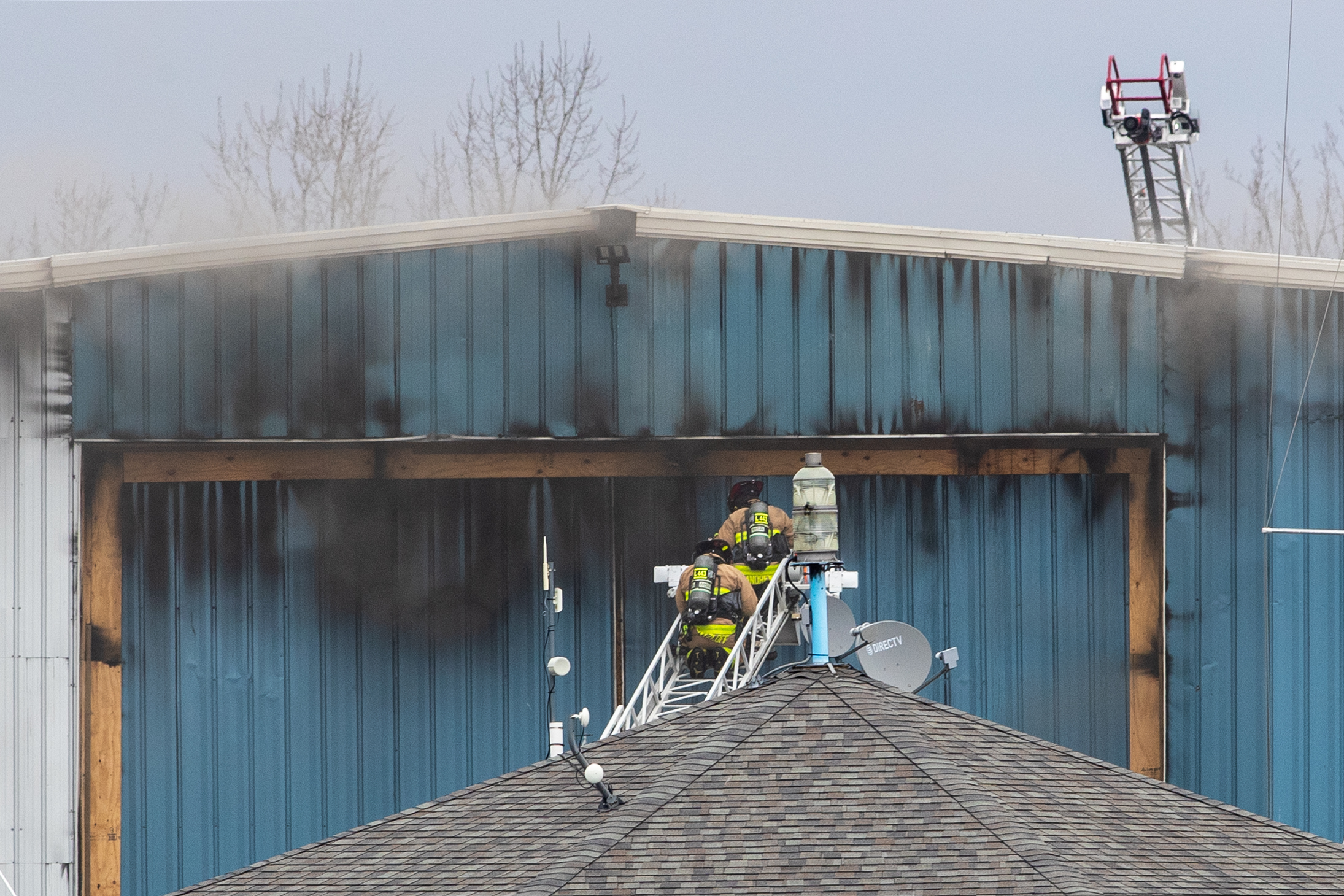 Fire at Muskegon marina