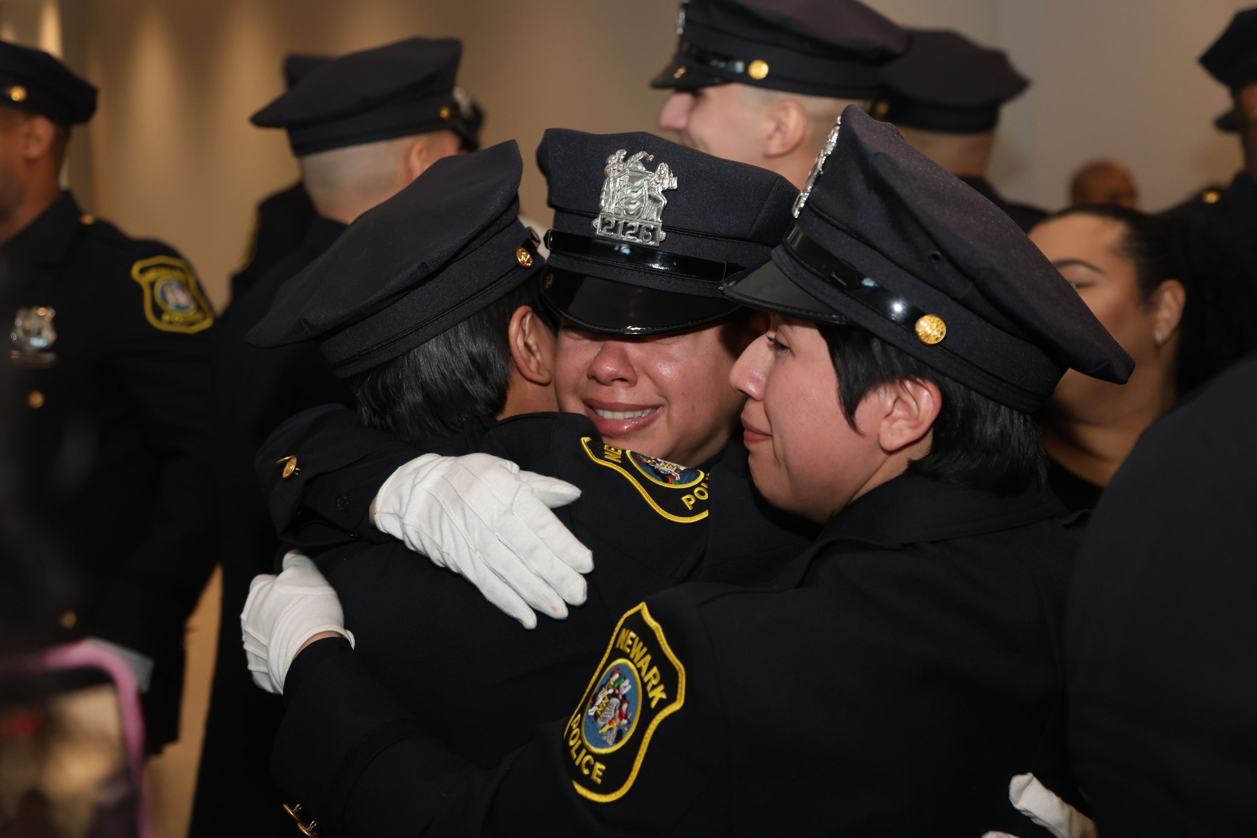 The graduation ceremony for the new class of Newark Police officers ...