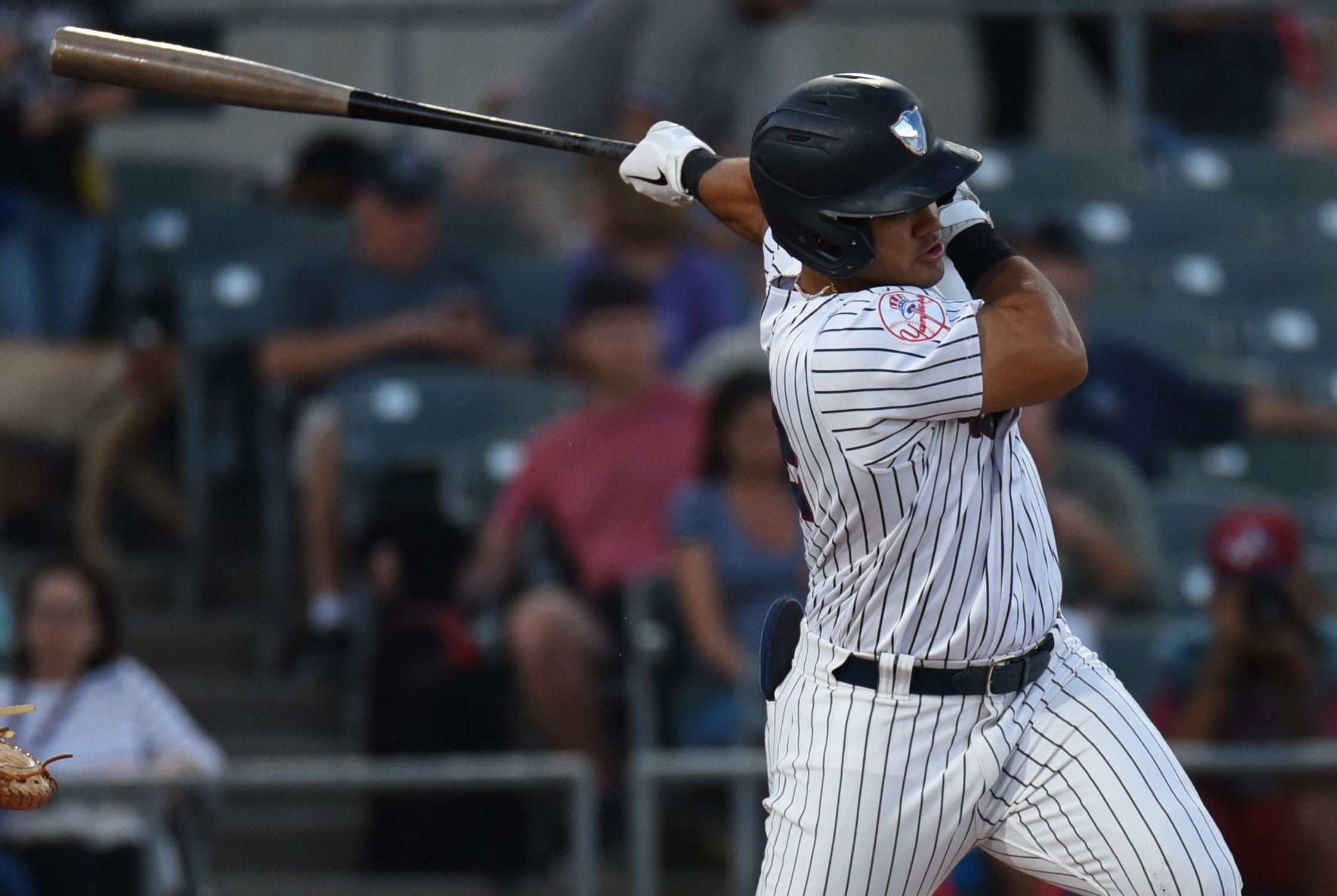 New York Yankees top prospect Jasson Dominguez hits first pro home