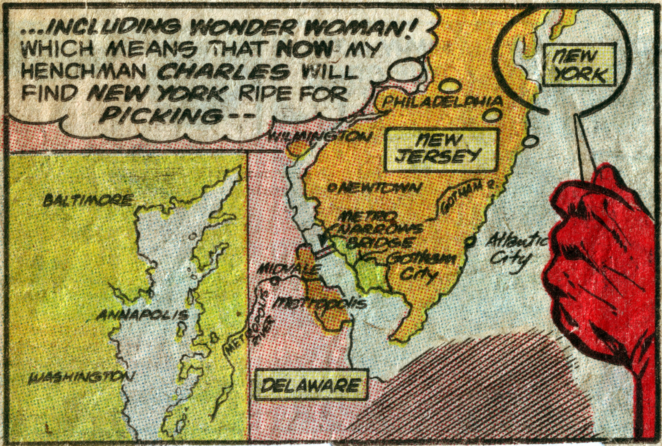 Gotham City is actually in South Jersey and this map proves it 
