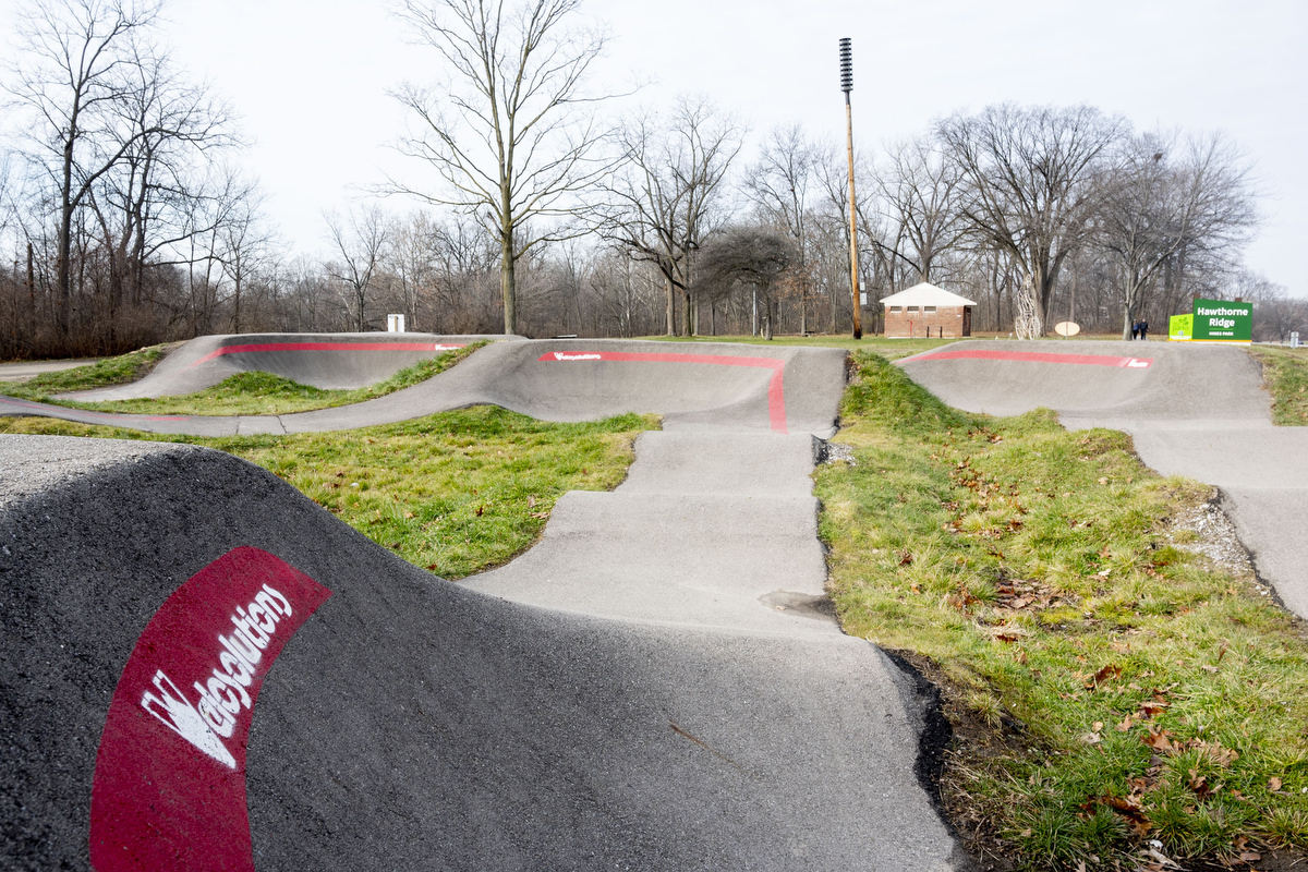 Hines Park bicycle pump track in Westland