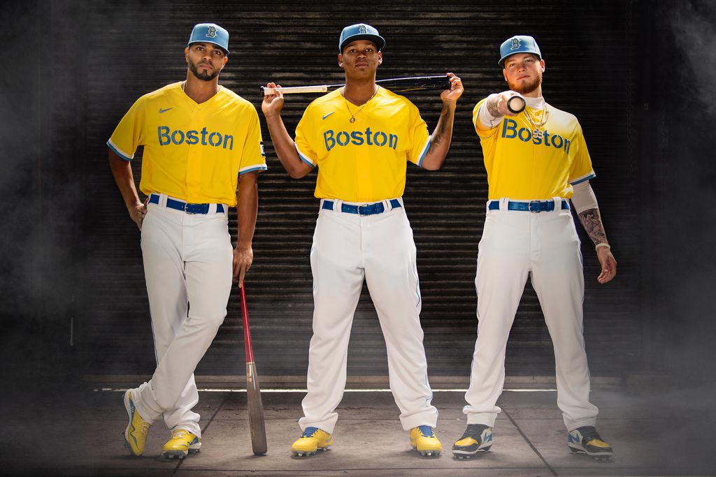 boston red sox blue uniforms