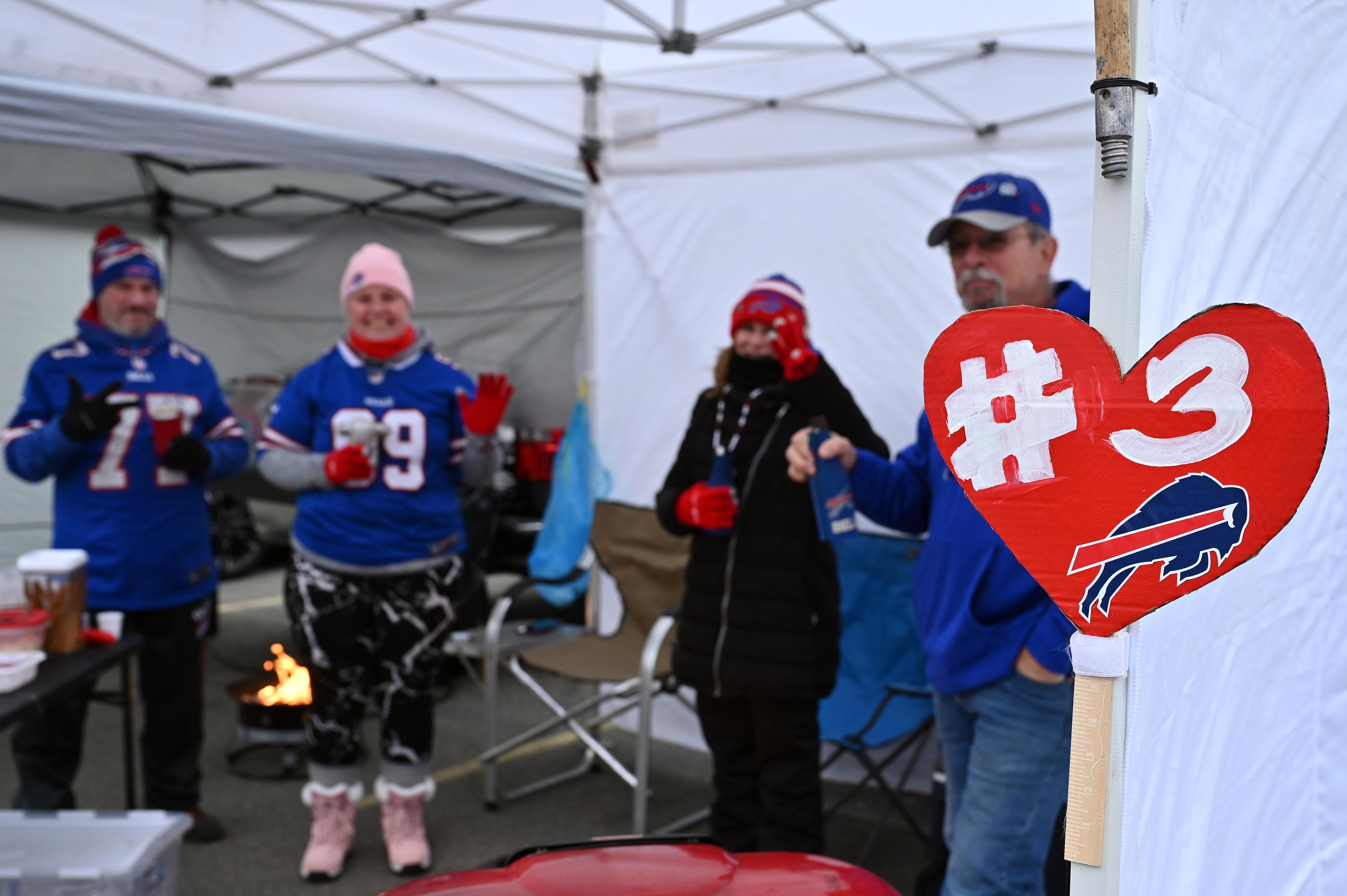 Love for Damar sign outside of the Bills Store at Highmark Stadium - 2022 Buffalo  Bills - Bills Fans