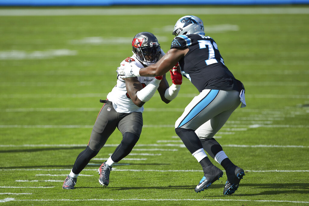 Chicago Bears linebacker Nicholas Morrow (53) runs off the field after an  NFL football game against the New York Giants on Sunday, Oct. 2, 2022, in  East Rutherford, N.J. (AP Photo/Adam Hunger