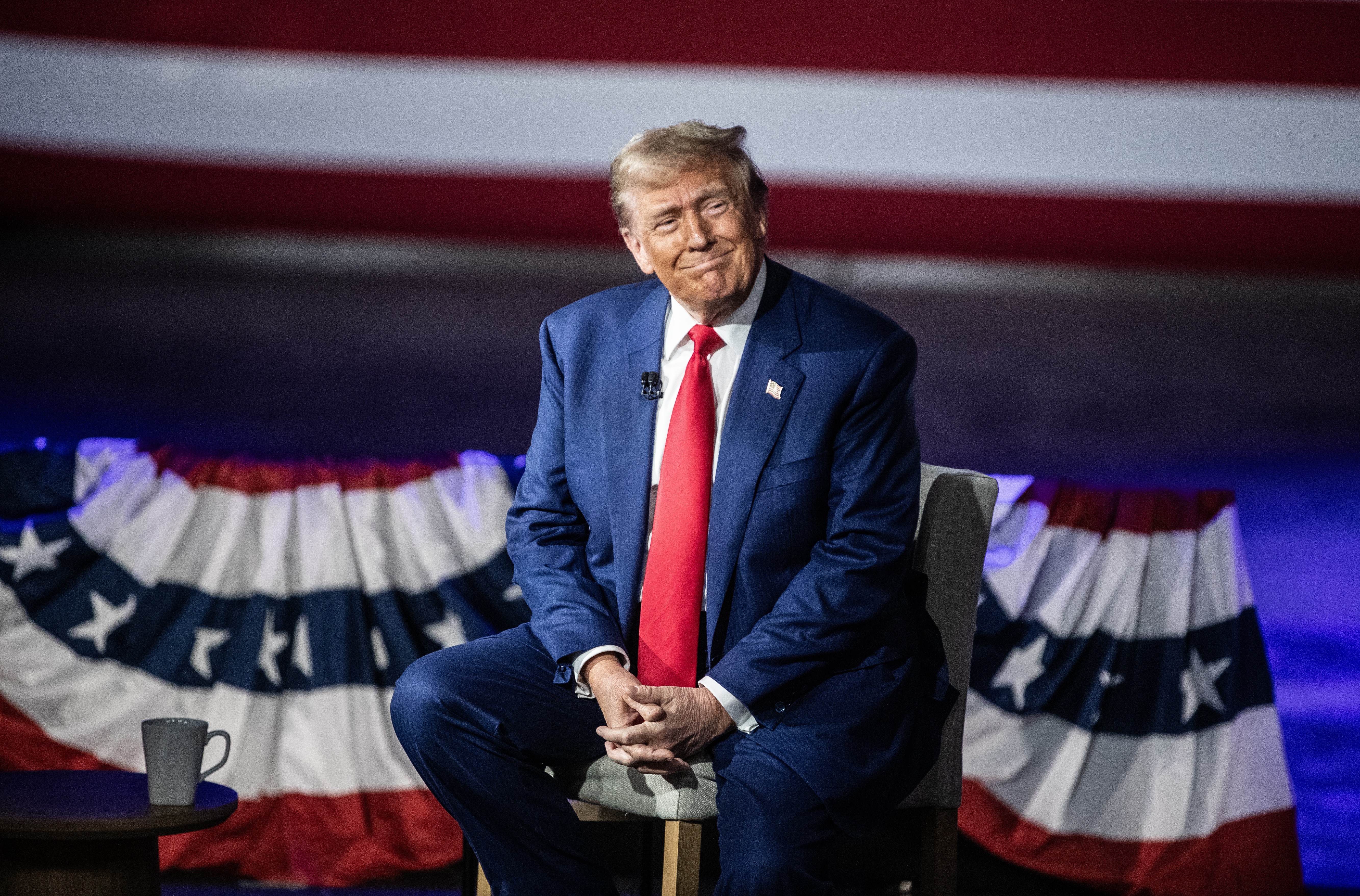 Photos: Former President Donald Trump holds town hall at the Pa. Farm ...