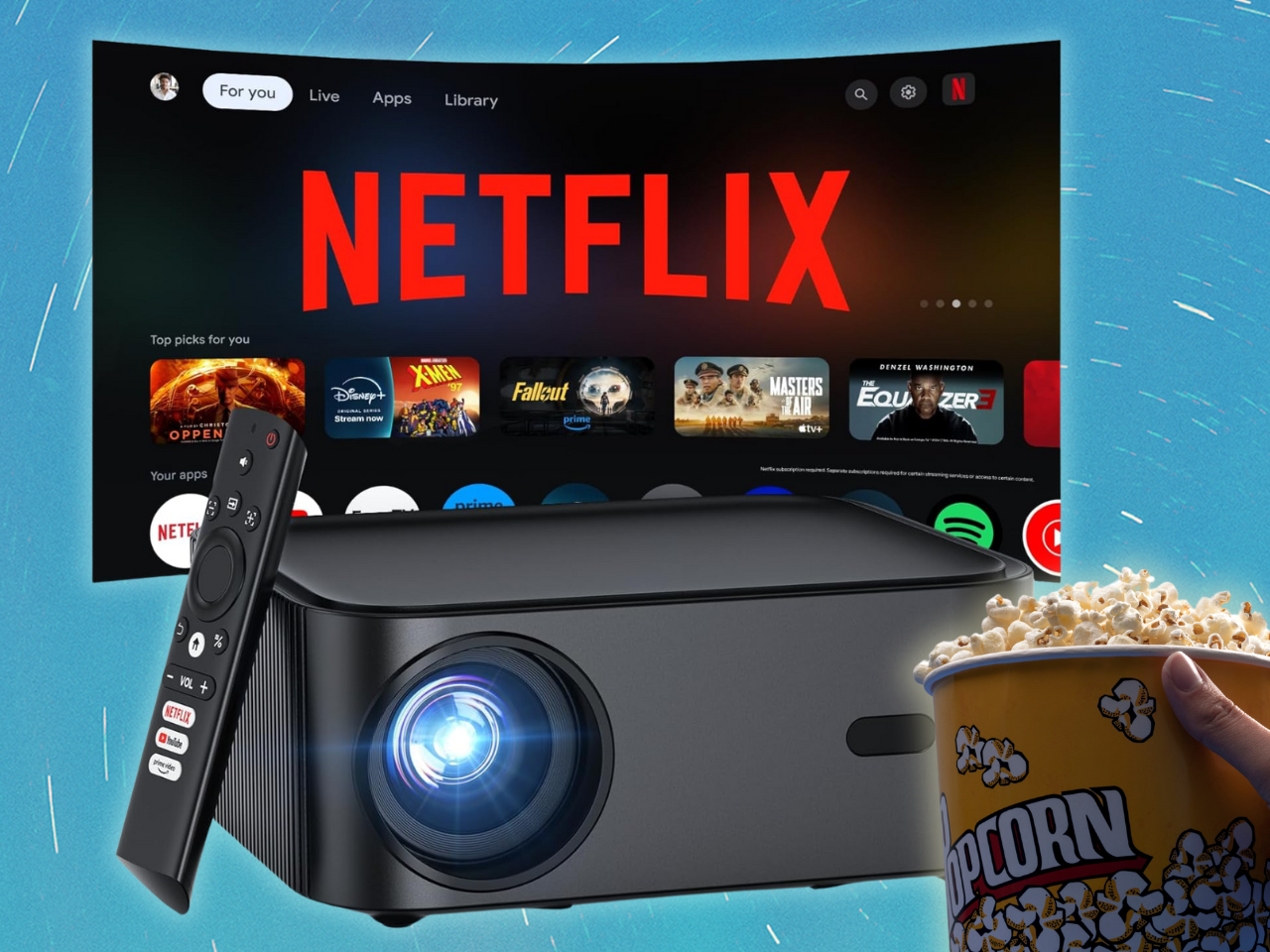 Amazon has this outdoor movie projector on sale for 54% off, was