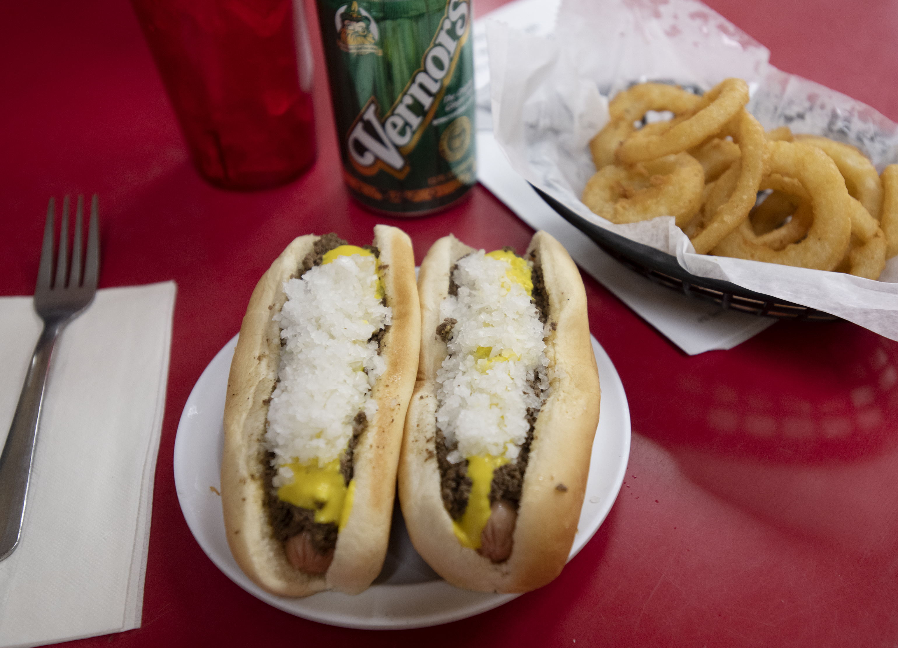 Coneys are served at Virginia Coney Island, 649 E. Michigan Ave., on Monday, July 6, 2020. The restaurant has been serving the Jackson community since 1914.