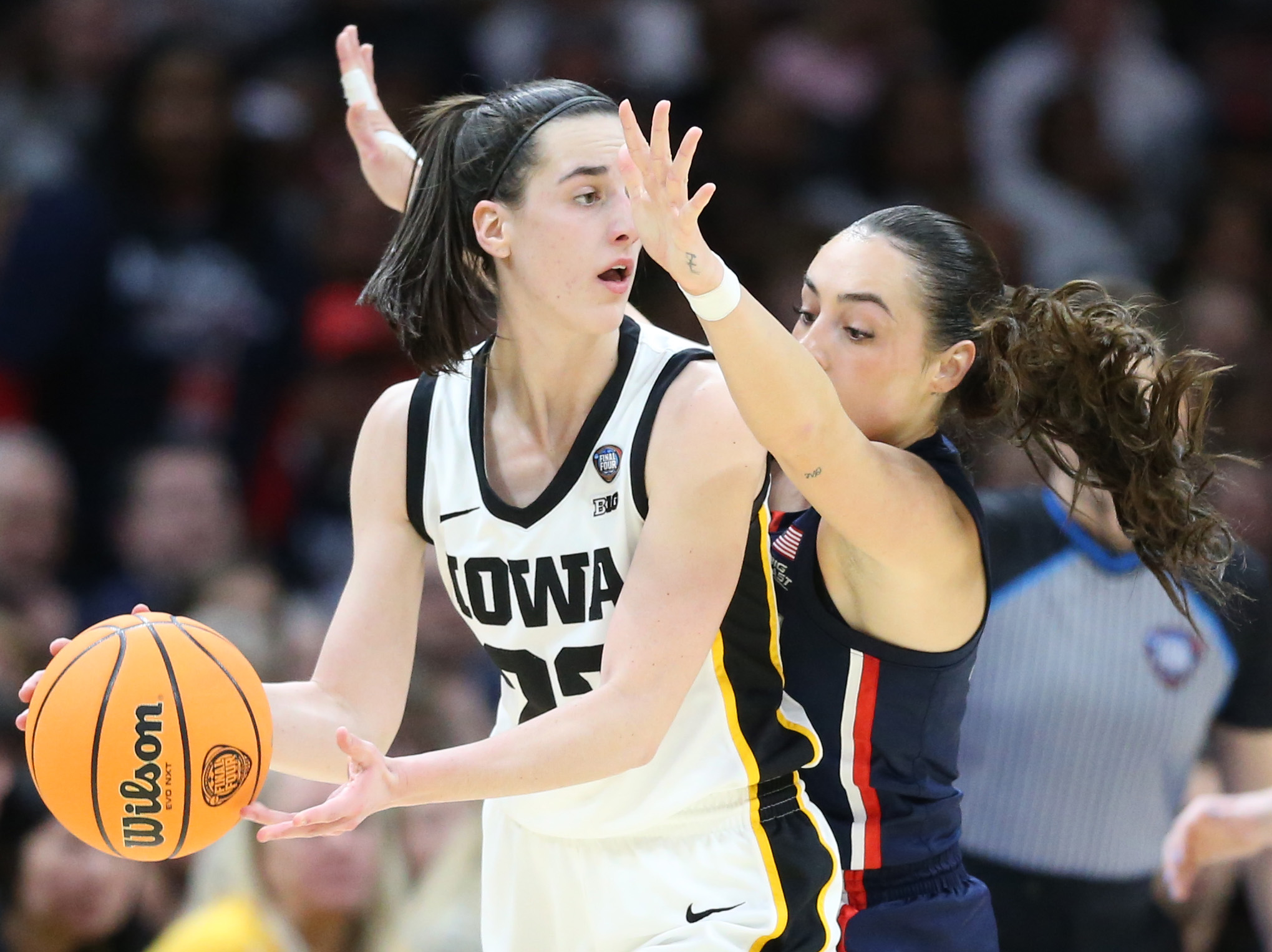 Iowa vs. UConn in Women's Final Four semifinal game, April 5, 2024 ...