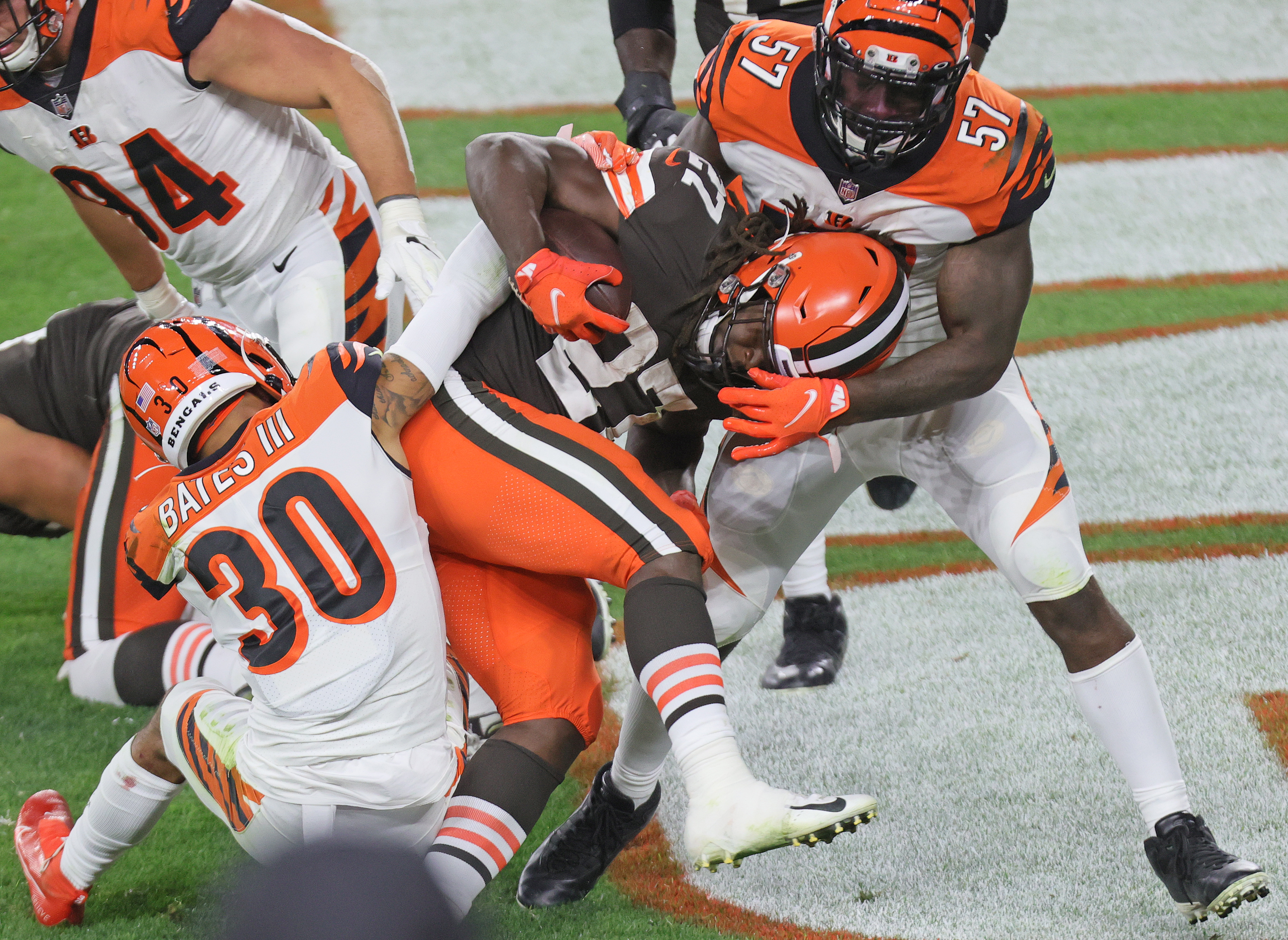 Browns vs. Bengals Thursday Night Football DFS Breakdown (Sept. 17): Target  Nick Chubb and Kareem Hunt?